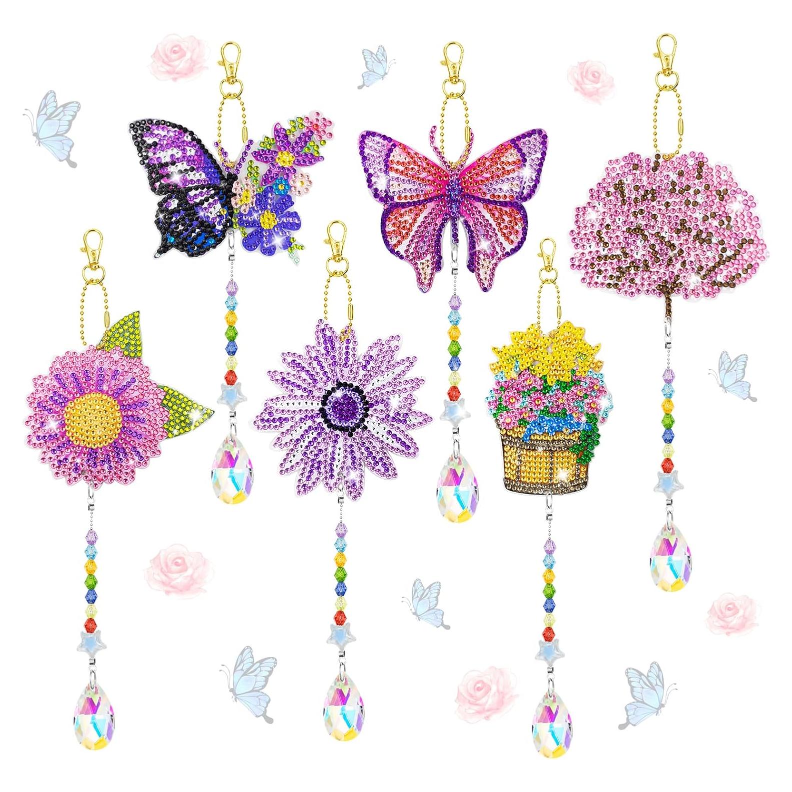 6 Piezas Kit de Pintura de Diamantes Pecopcock Primavera