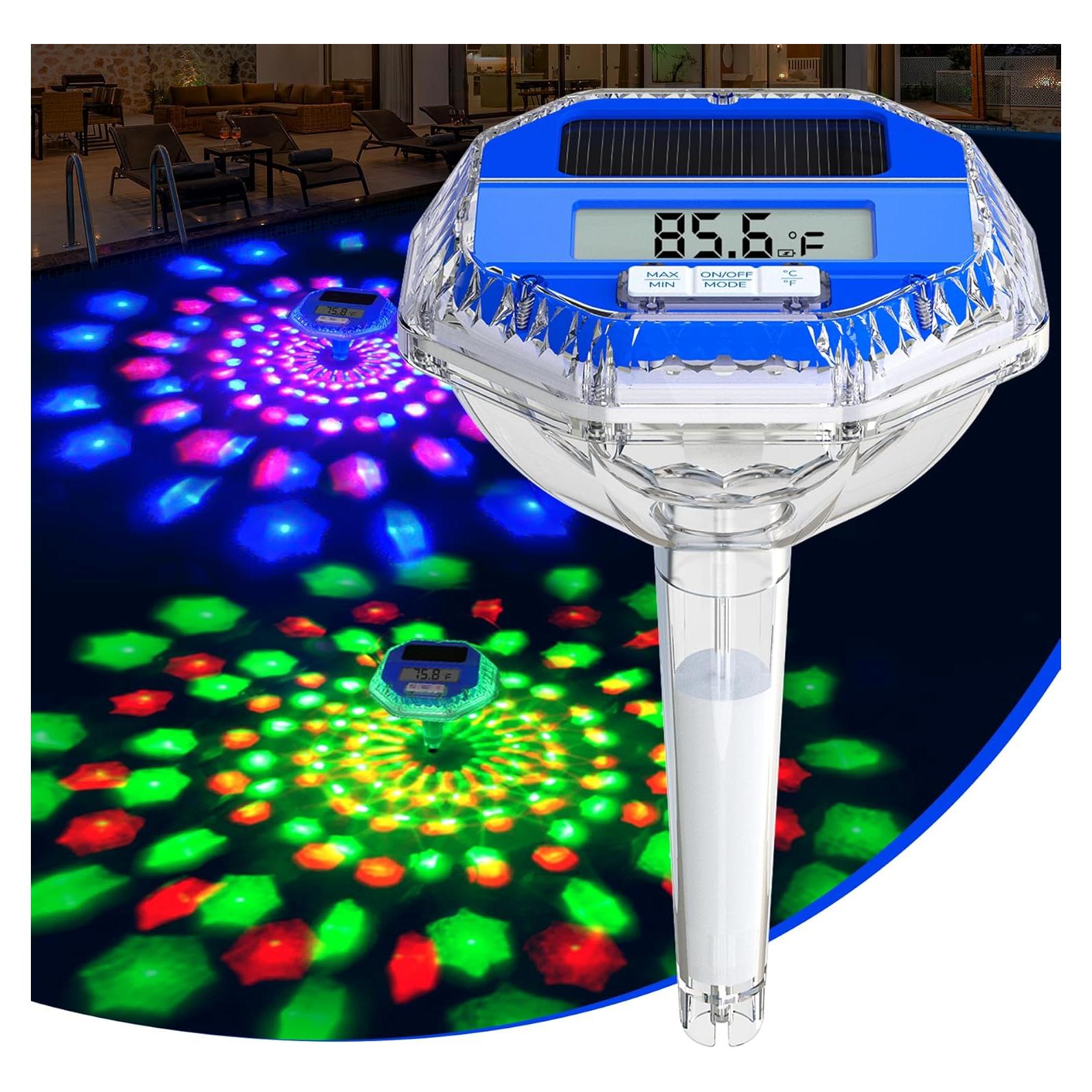 Termómetro Flotante Solar Sinbyuer CT910L para Piscina - Pantalla LCD