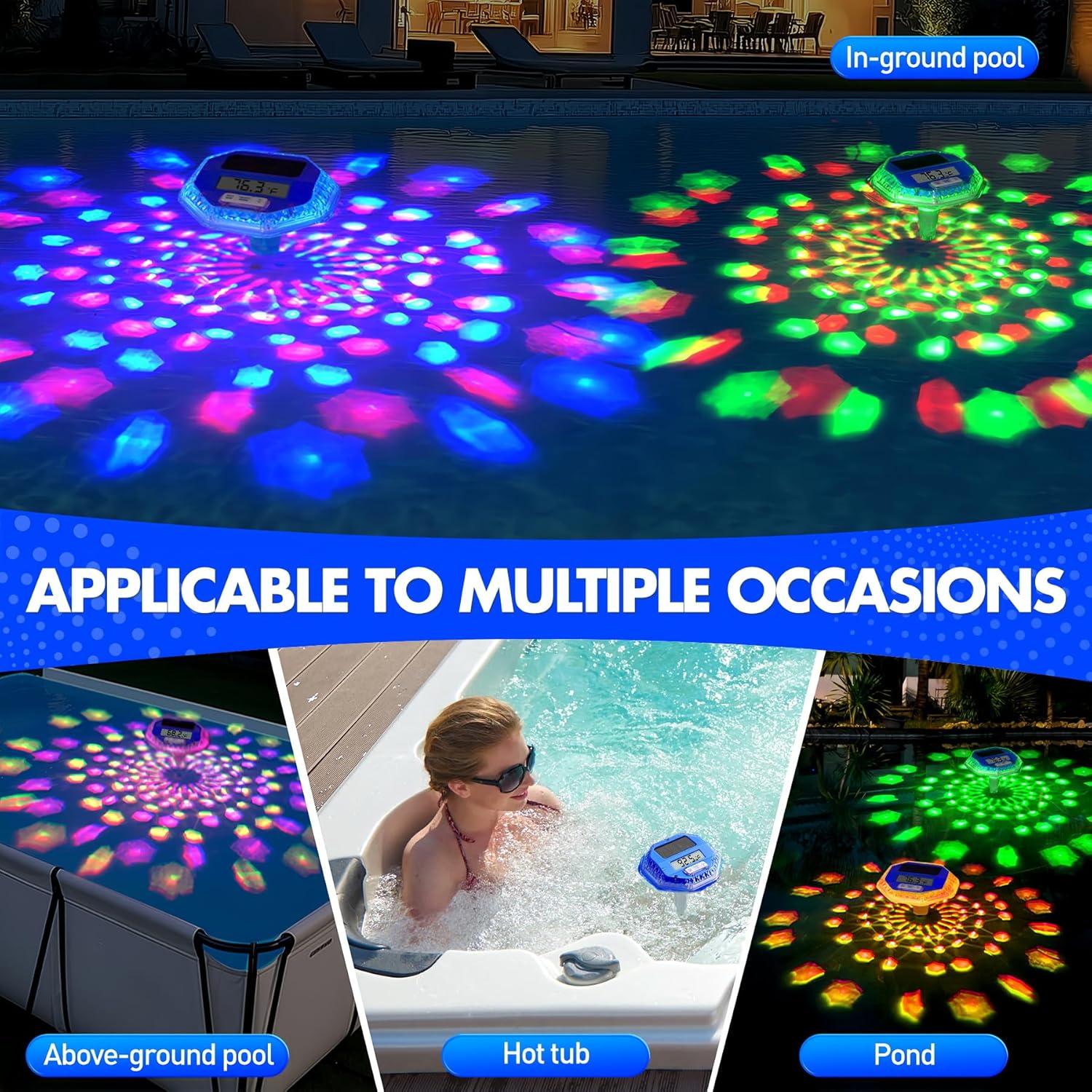 Termómetro Flotante Solar Sinbyuer CT910L para Piscina - Pantalla LCD