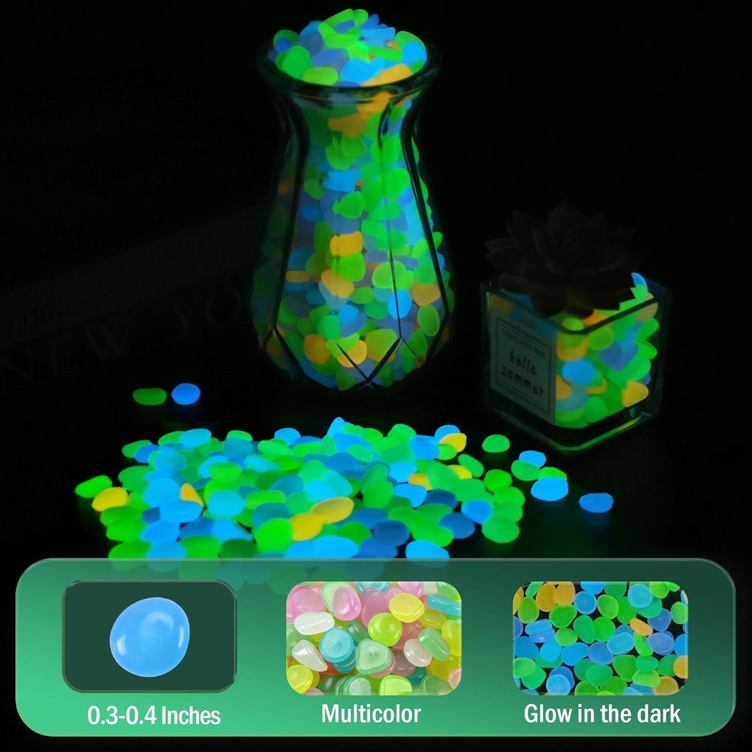 Rocas Brillantes en la Oscuridad Oun Nana 1000 PCS Azul