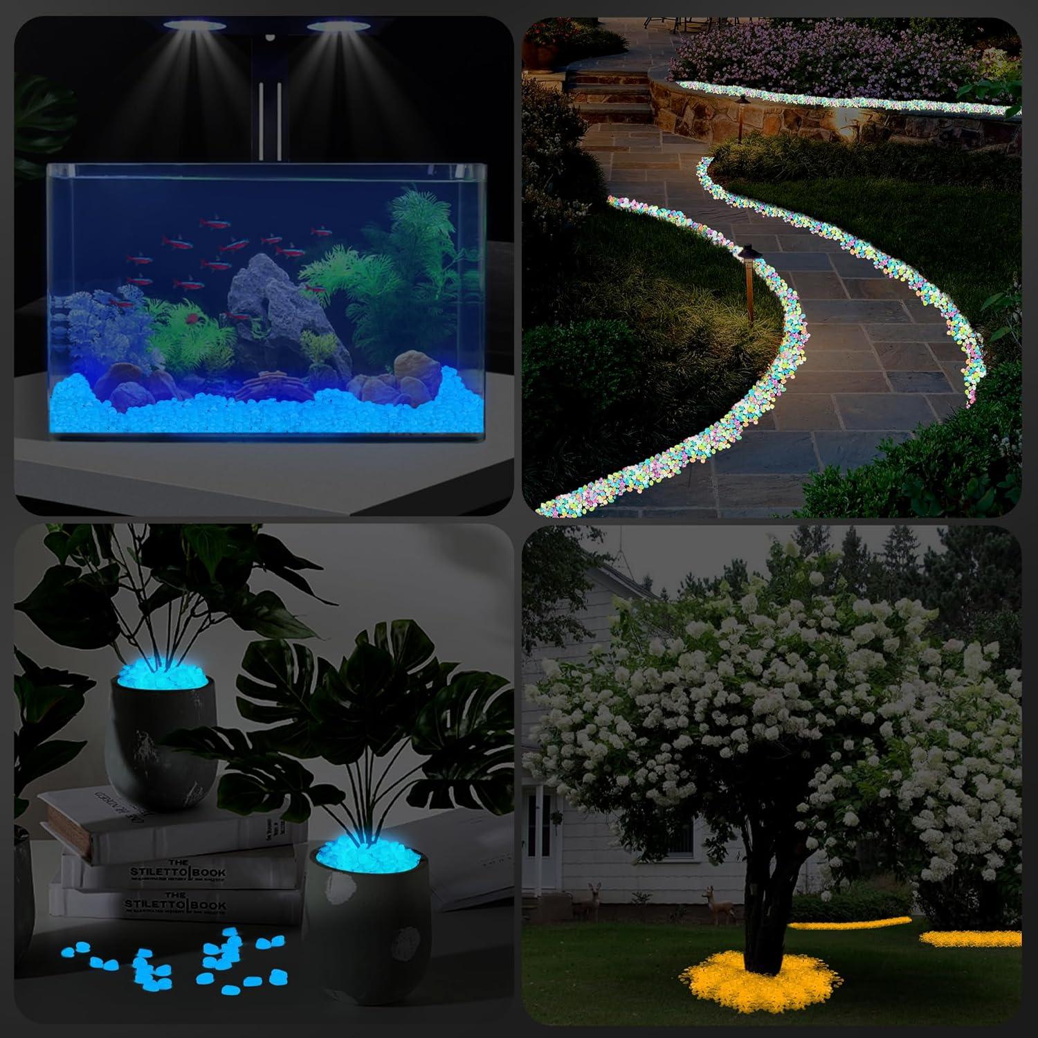 Rocas Brillantes en la Oscuridad Oun Nana 1000 PCS Azul