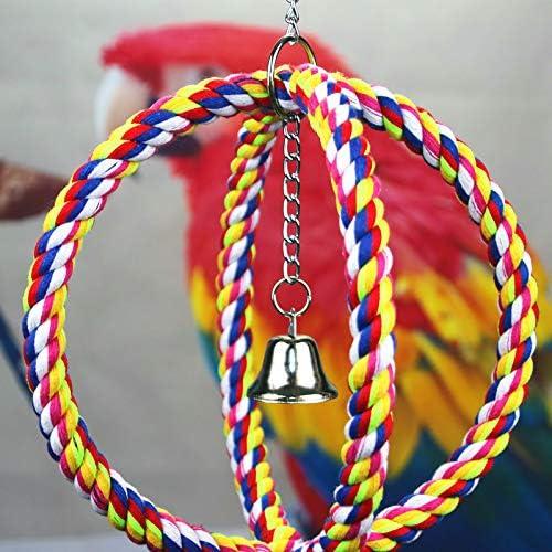 Percha de Cuerda para Aves Litewood 42cm Colorida con Anillos