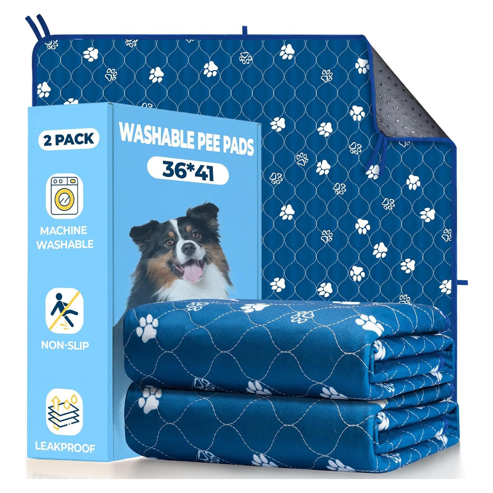 Almohadillas Lavables para Perros Fostanfly 91x104cm Paquete de 2