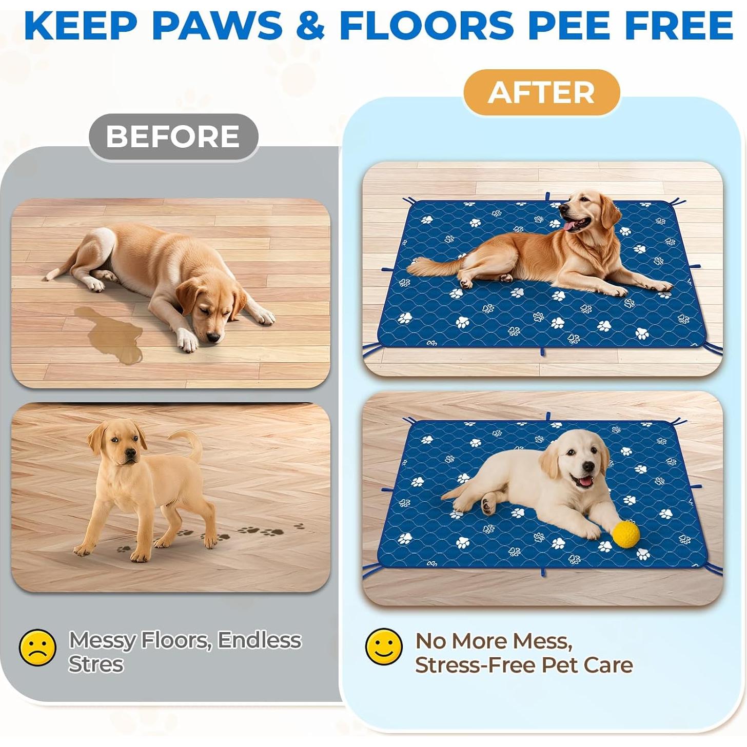 Almohadillas Lavables para Perros Fostanfly 91x104cm Paquete de 2