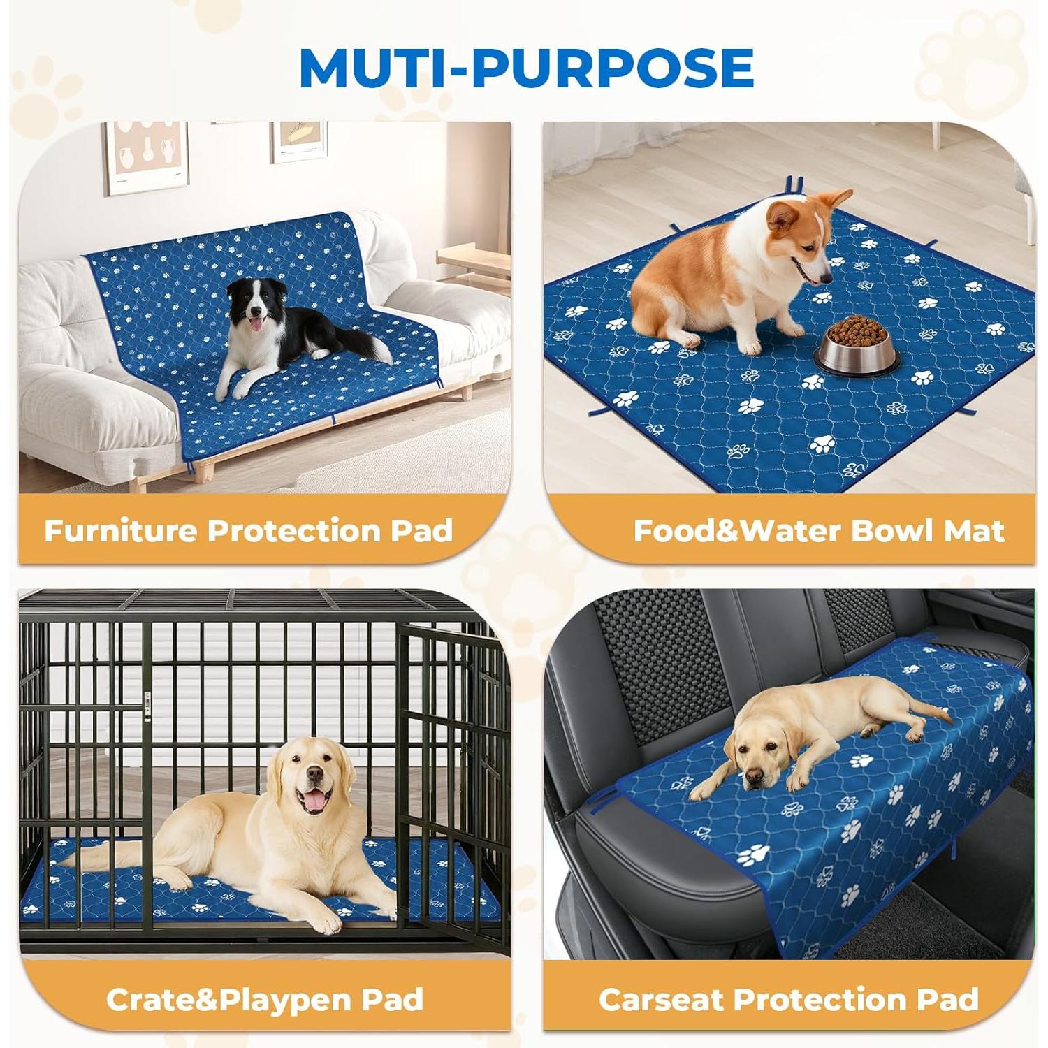 Almohadillas Lavables para Perros Fostanfly 91x104cm Paquete de 2
