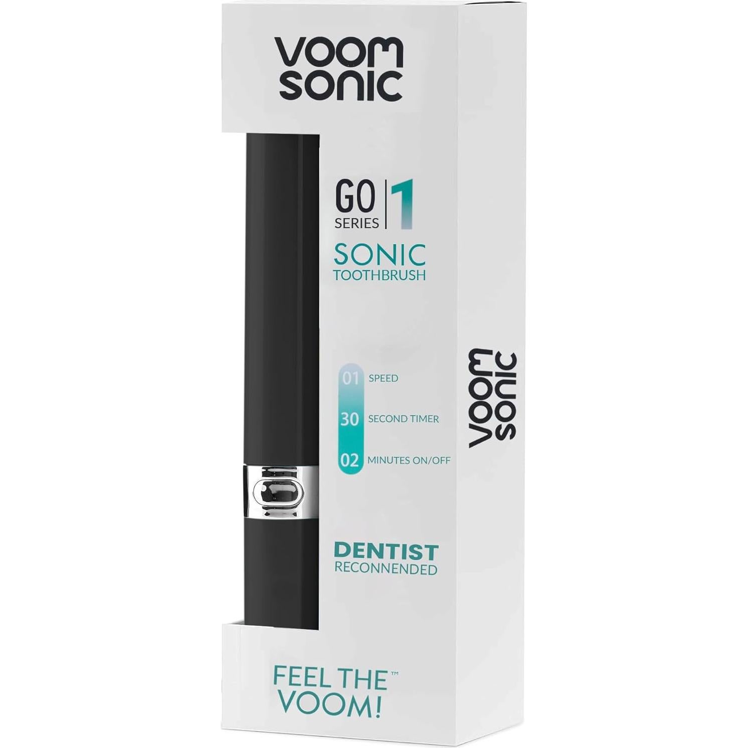 Cepillo de Dientes Eléctrico de Viaje Voom Sonic Go 1 - Negro