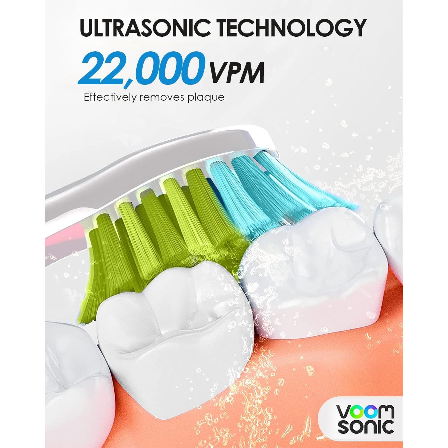 Cepillo de Dientes Eléctrico de Viaje Voom Sonic Go 1 - Negro