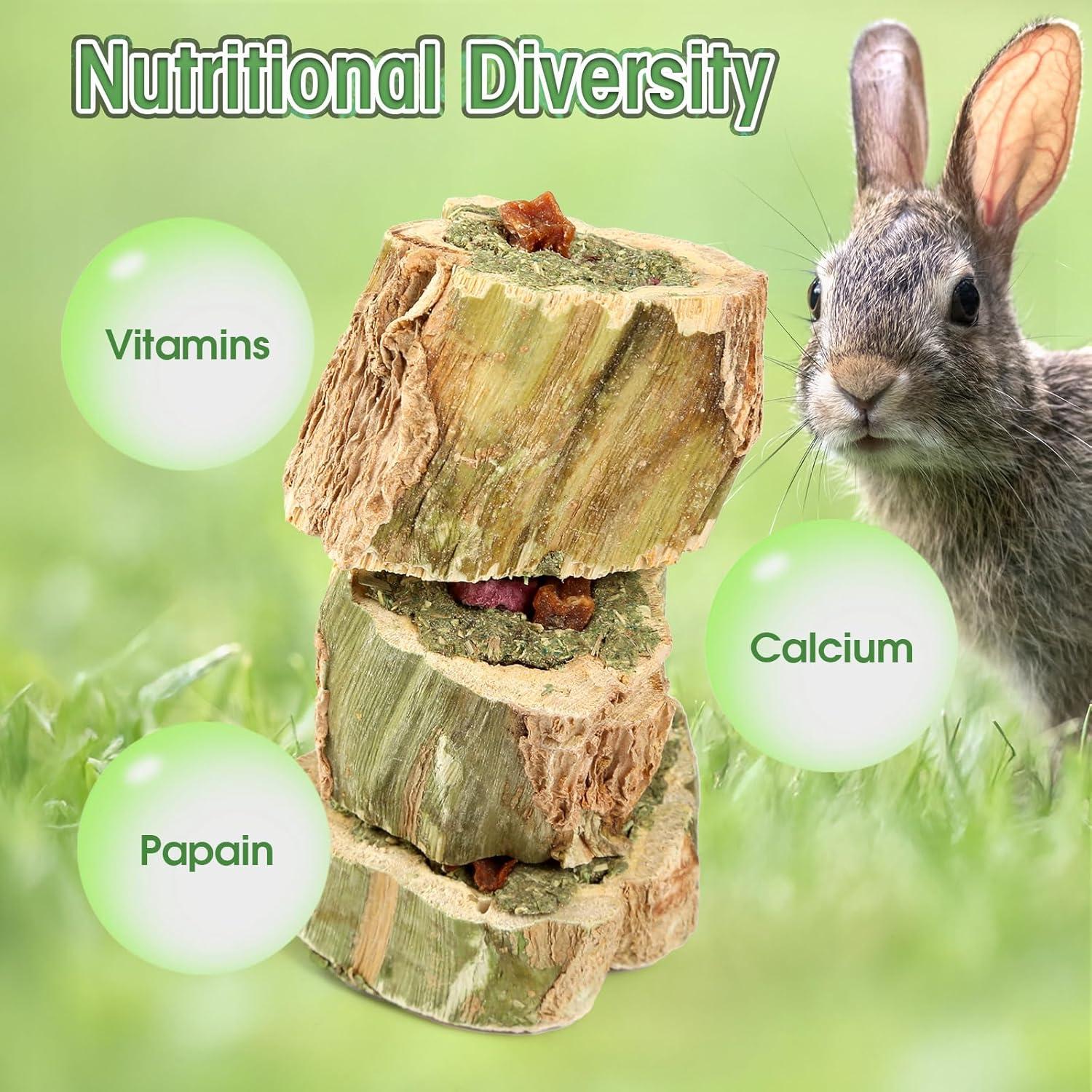 Juguetes de Masticar para Conejos Abizoo 100g con Heno y Verduras