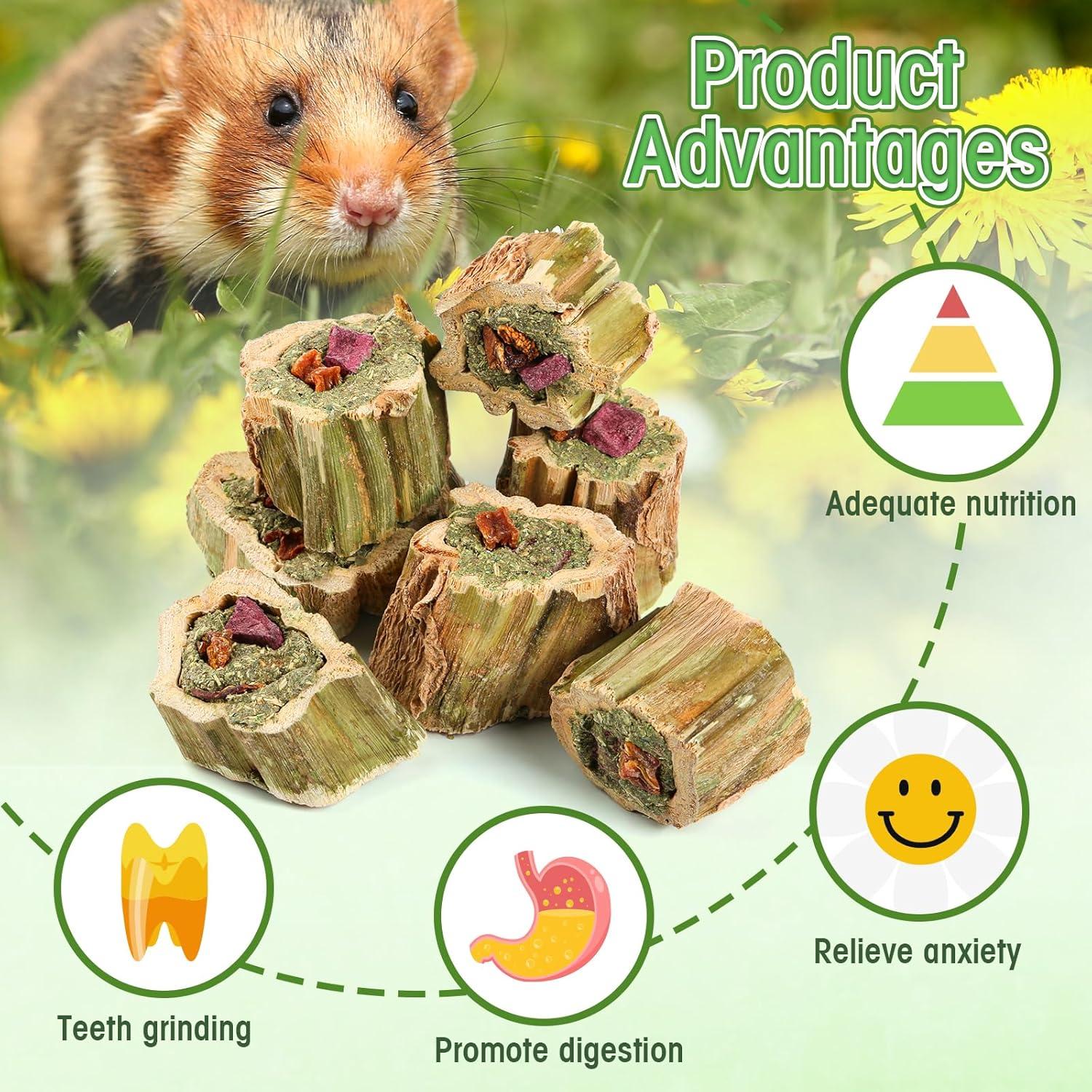 Juguetes de Masticar para Conejos Abizoo 100g con Heno y Verduras