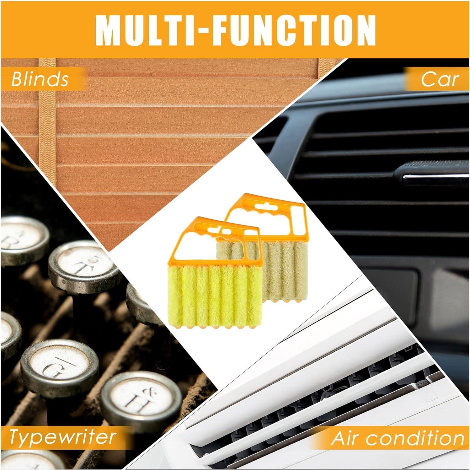 Limpiador de Persianas Geiserailie 2 Pcs Lavable 7 Dedos