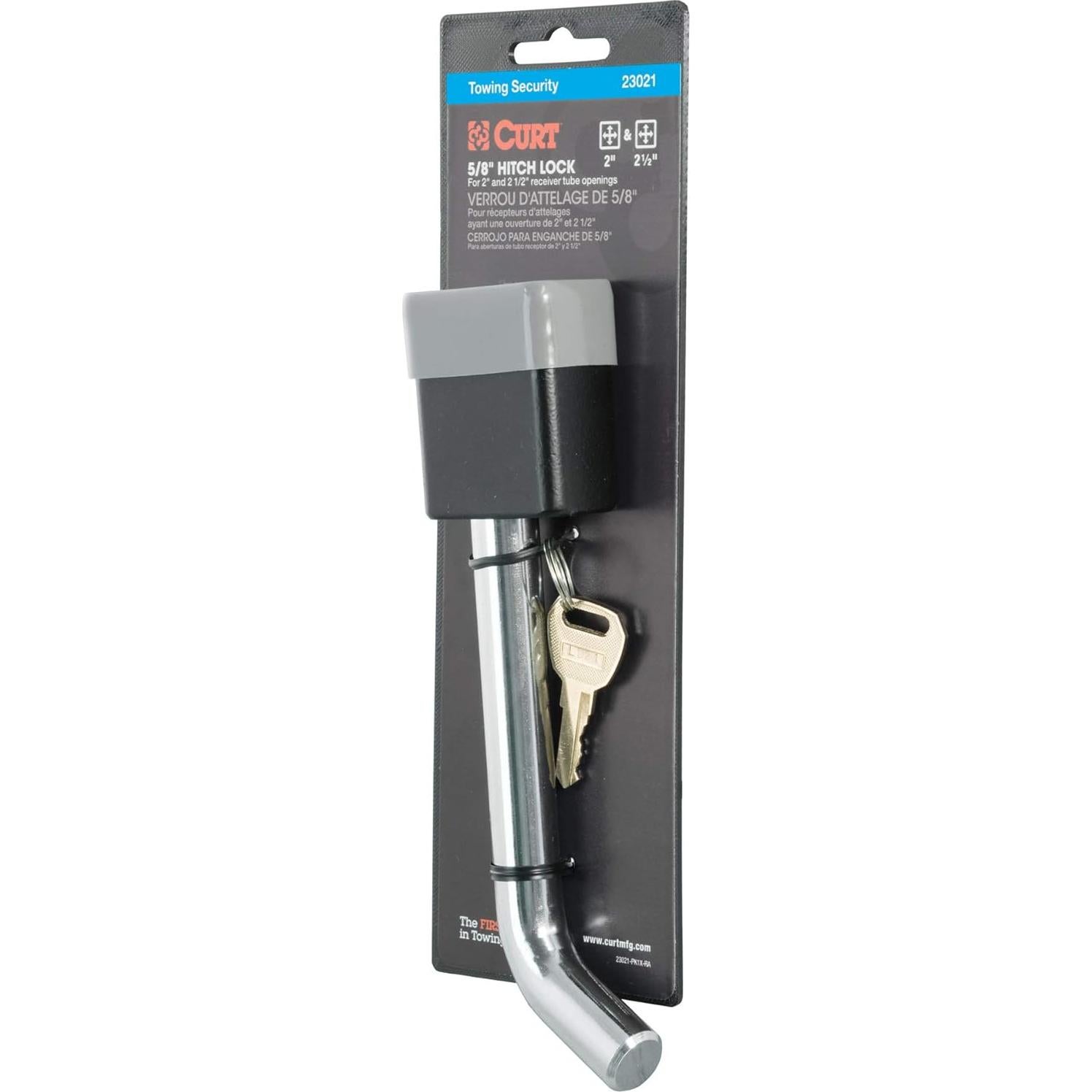 Cerradura de Enganche de Remolque CURT 23021 - Paquete de 4