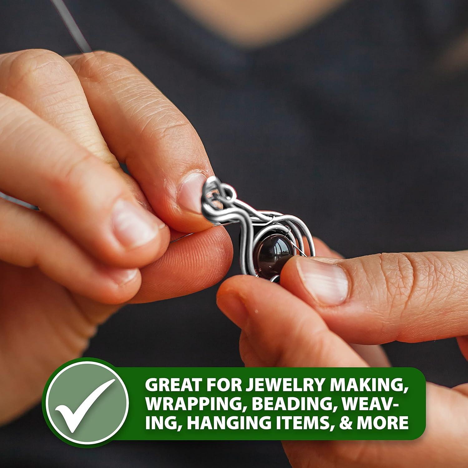 Alambre de bisutería Mandala Crafts Tiger Tail 1mm 9.75m