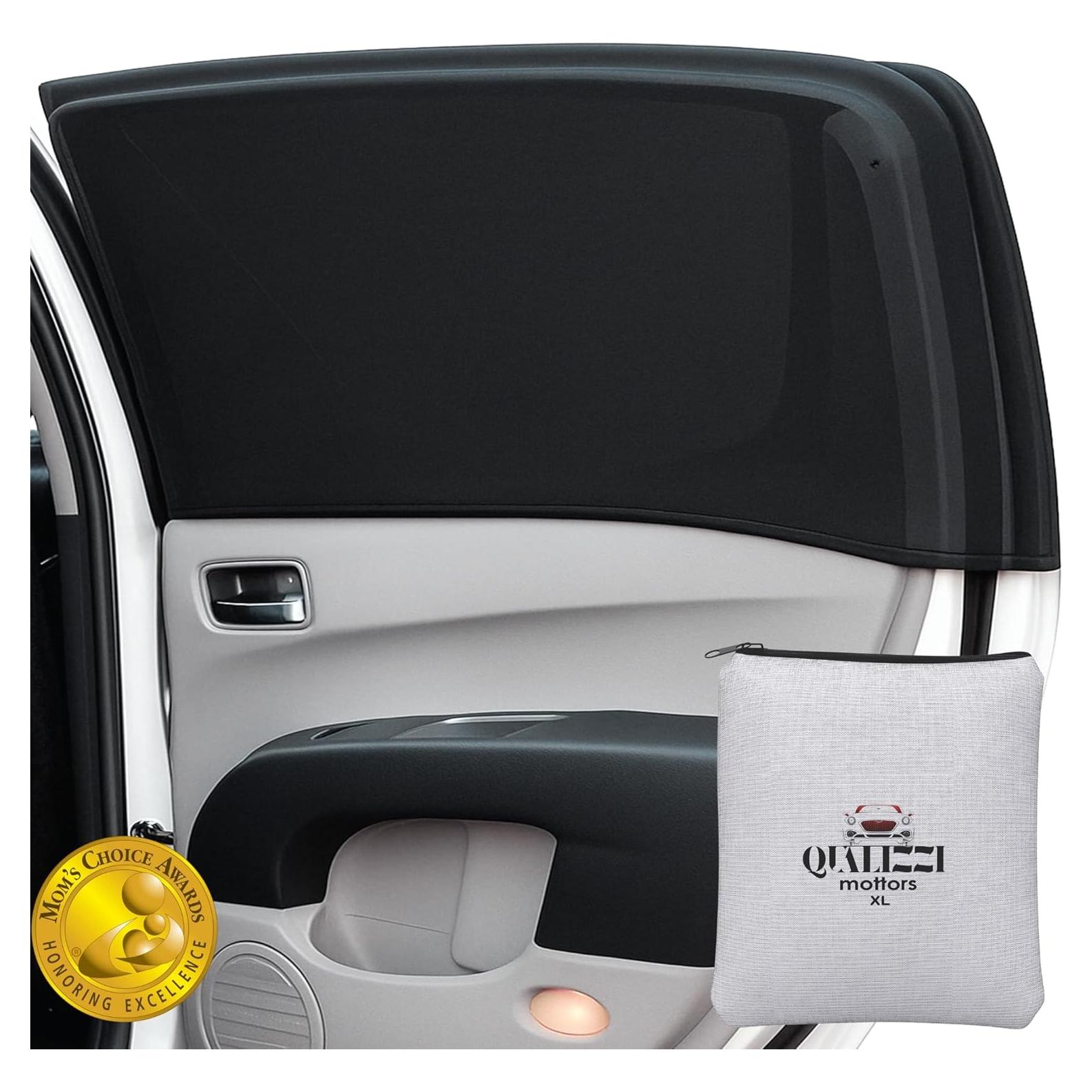 Pantallas Solares para Ventanas de Autos Qualizzi XL - Paquete de 2