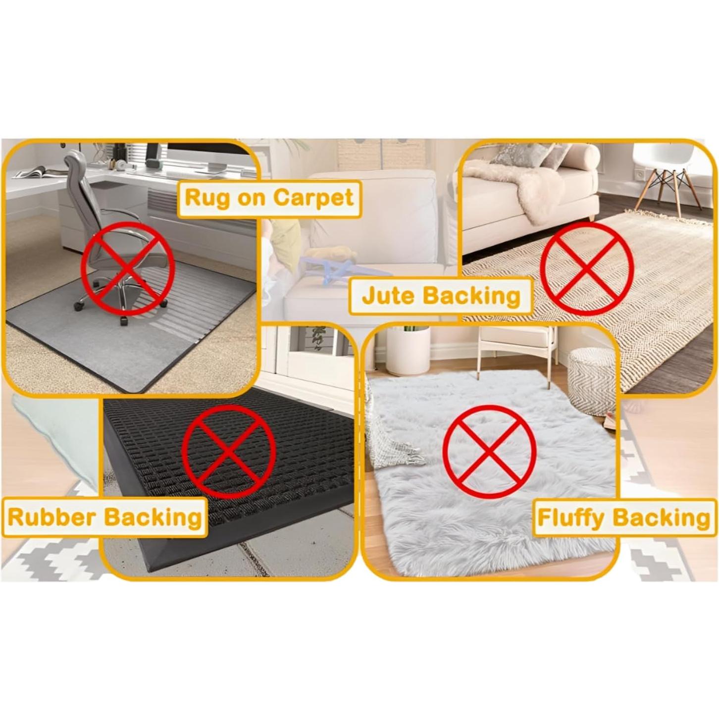 Sujetadores Antideslizantes para Alfombra Prosperitas - Paquete de 8