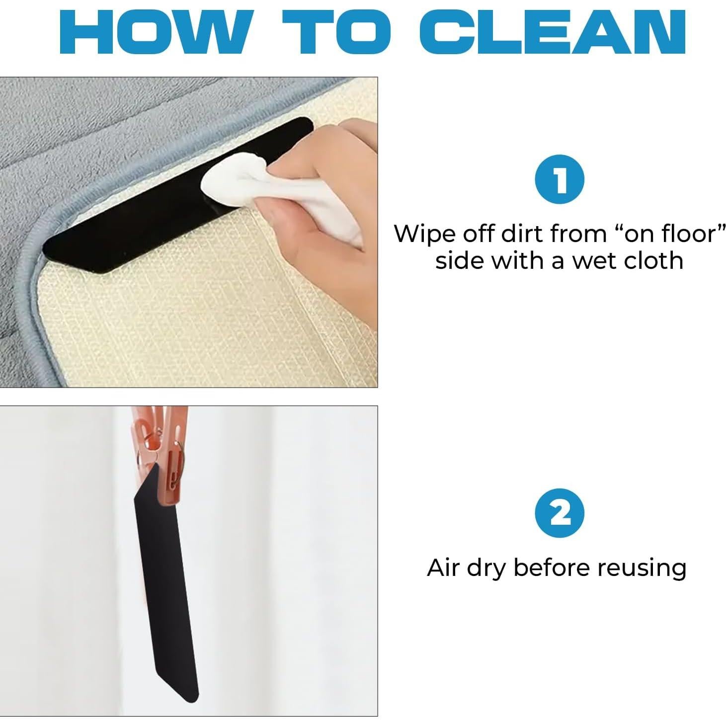 Sujetadores Antideslizantes para Alfombra Prosperitas - Paquete de 8