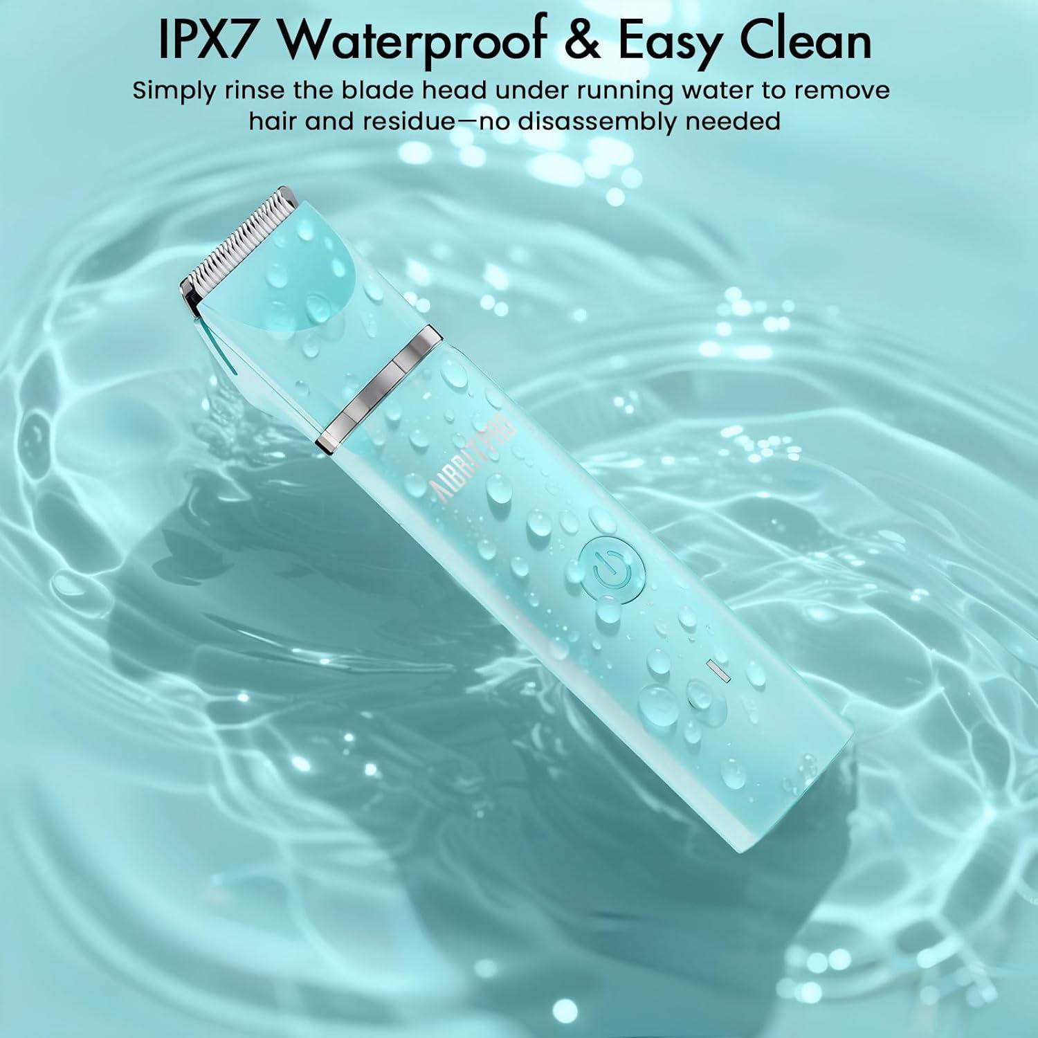 Recortadora Eléctrica de Bikini AIBRIT PRO YP-7017 IPX7 Azul