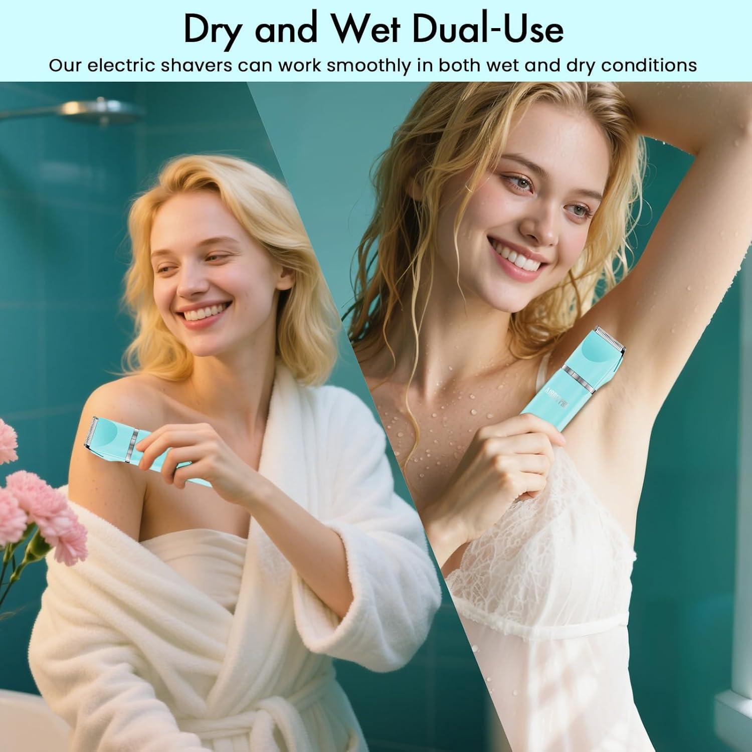 Recortadora Eléctrica de Bikini AIBRIT PRO YP-7017 IPX7 Azul