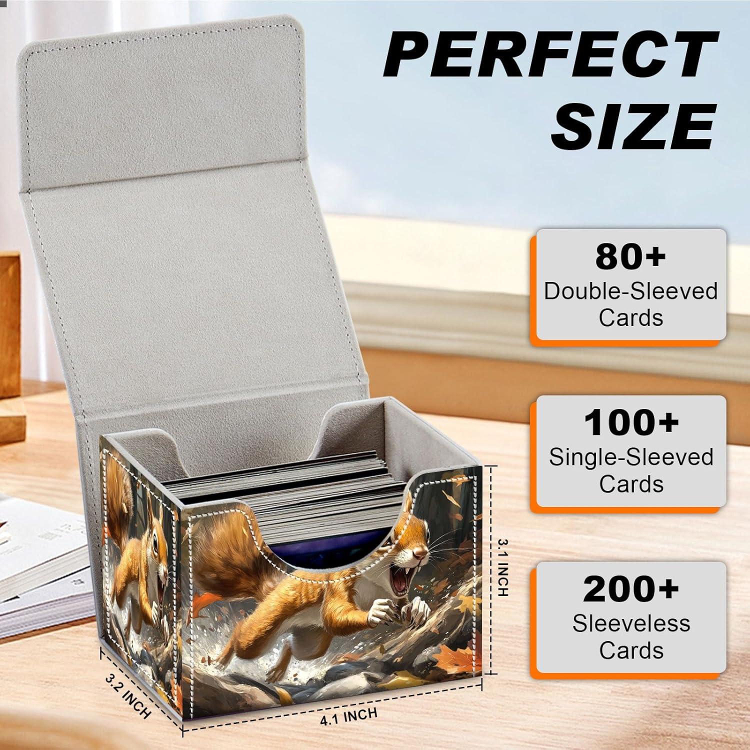 Caja de Almacenamiento para Cartas DEGDFSGR - Cierre Magnético - 200+ Cartas