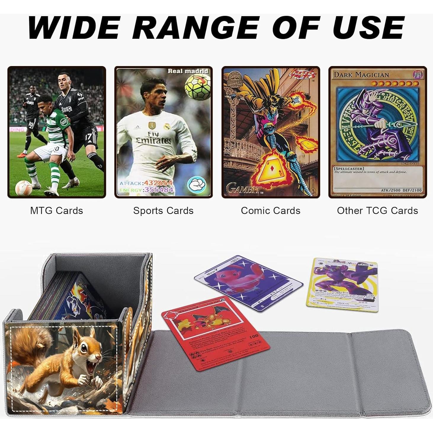 Caja de Almacenamiento para Cartas DEGDFSGR - Cierre Magnético - 200+ Cartas