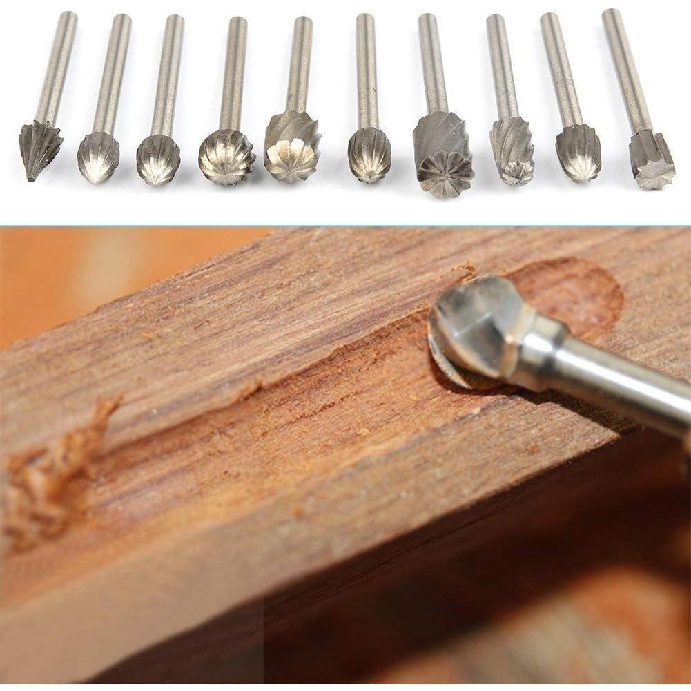 Juego de Fresas Rotativas HSS APlus 20 Piezas 3mm para Carpintería