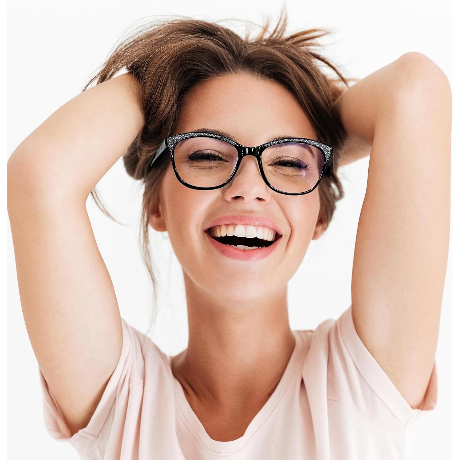 Gafas de Lectura Ojo de Gato FEISEDY con Filtro Luz Azul 1.0x