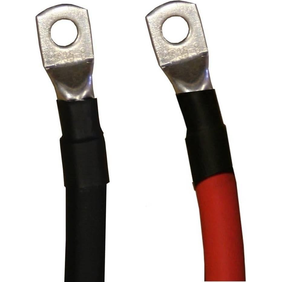 Cables de Batería de Cobre Puro WindyNation 2 AWG 0.3 m