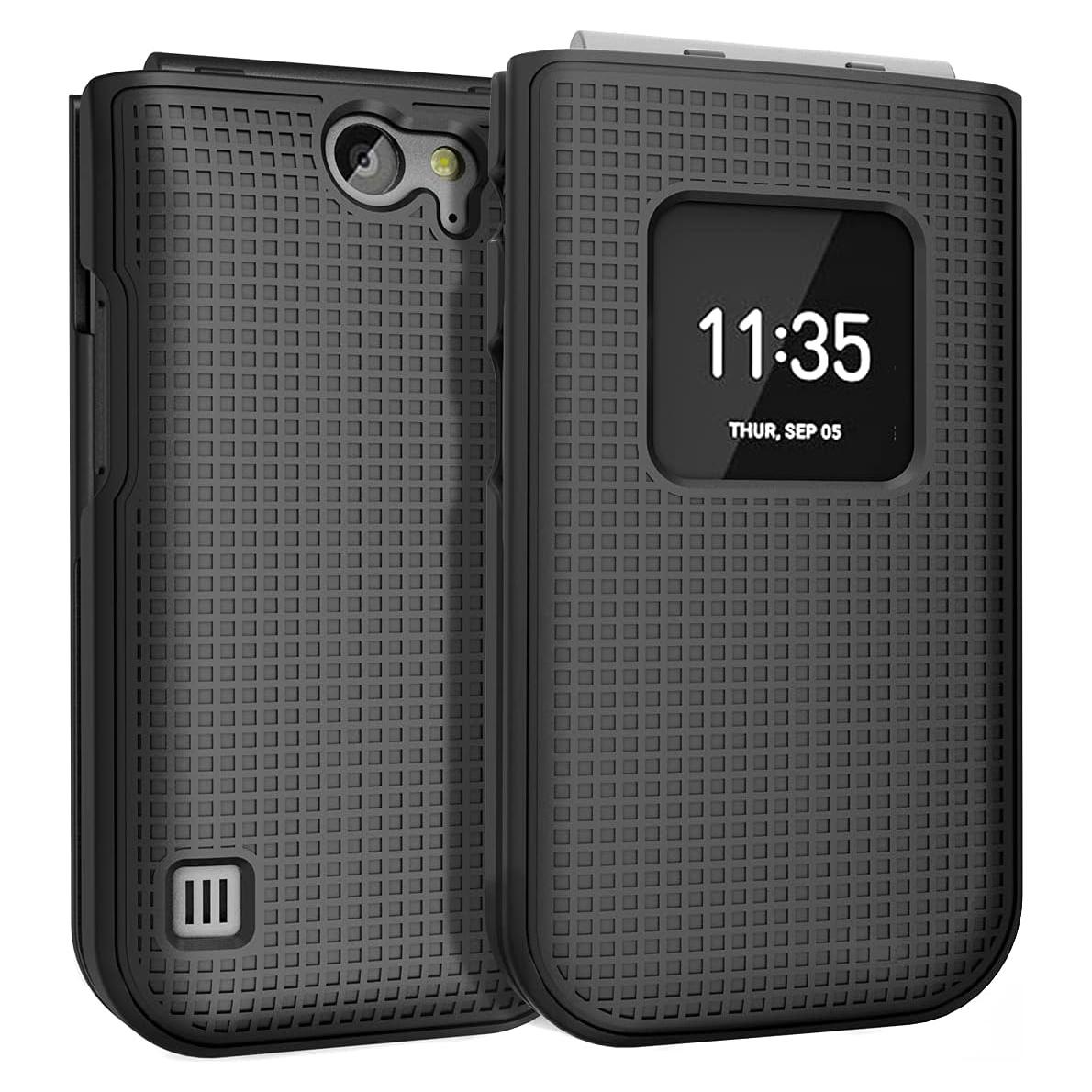 Funda Dura Nakedcellphone para Nokia 2720 V Flip Negro