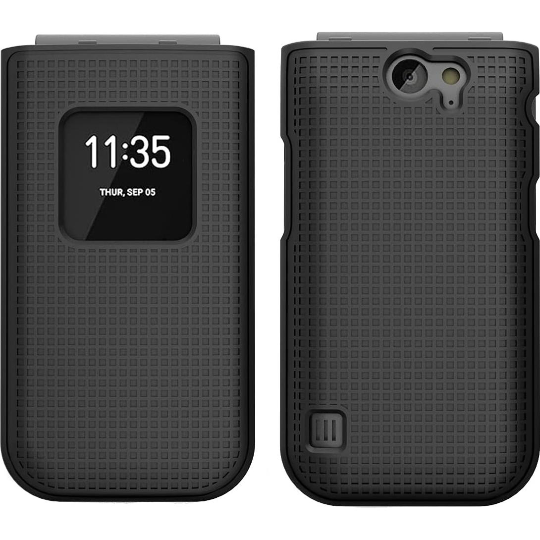 Funda Dura Nakedcellphone para Nokia 2720 V Flip Negro