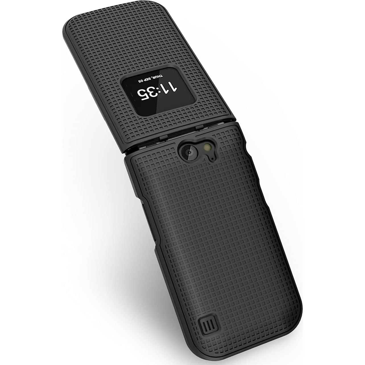 Funda Dura Nakedcellphone para Nokia 2720 V Flip Negro