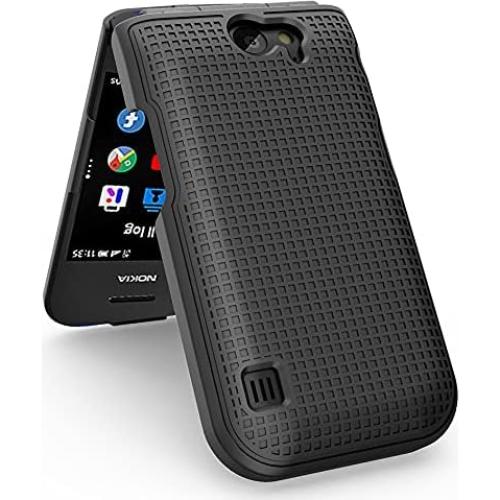 Funda Dura Nakedcellphone para Nokia 2720 V Flip Negro