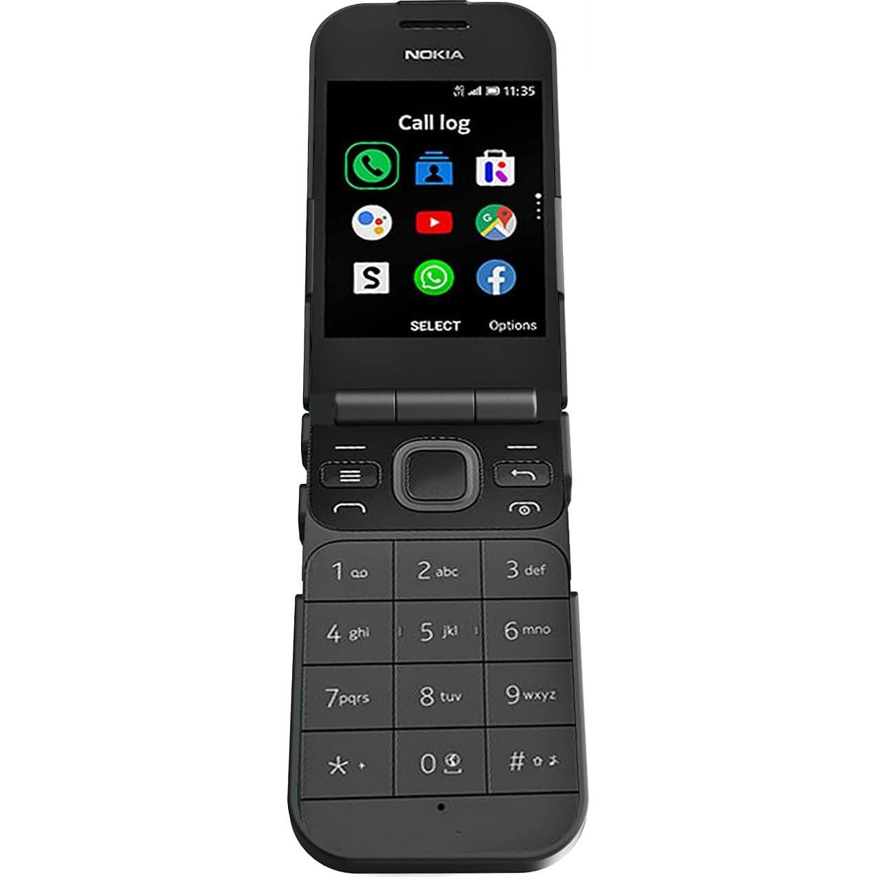 Funda Dura Nakedcellphone para Nokia 2720 V Flip Negro
