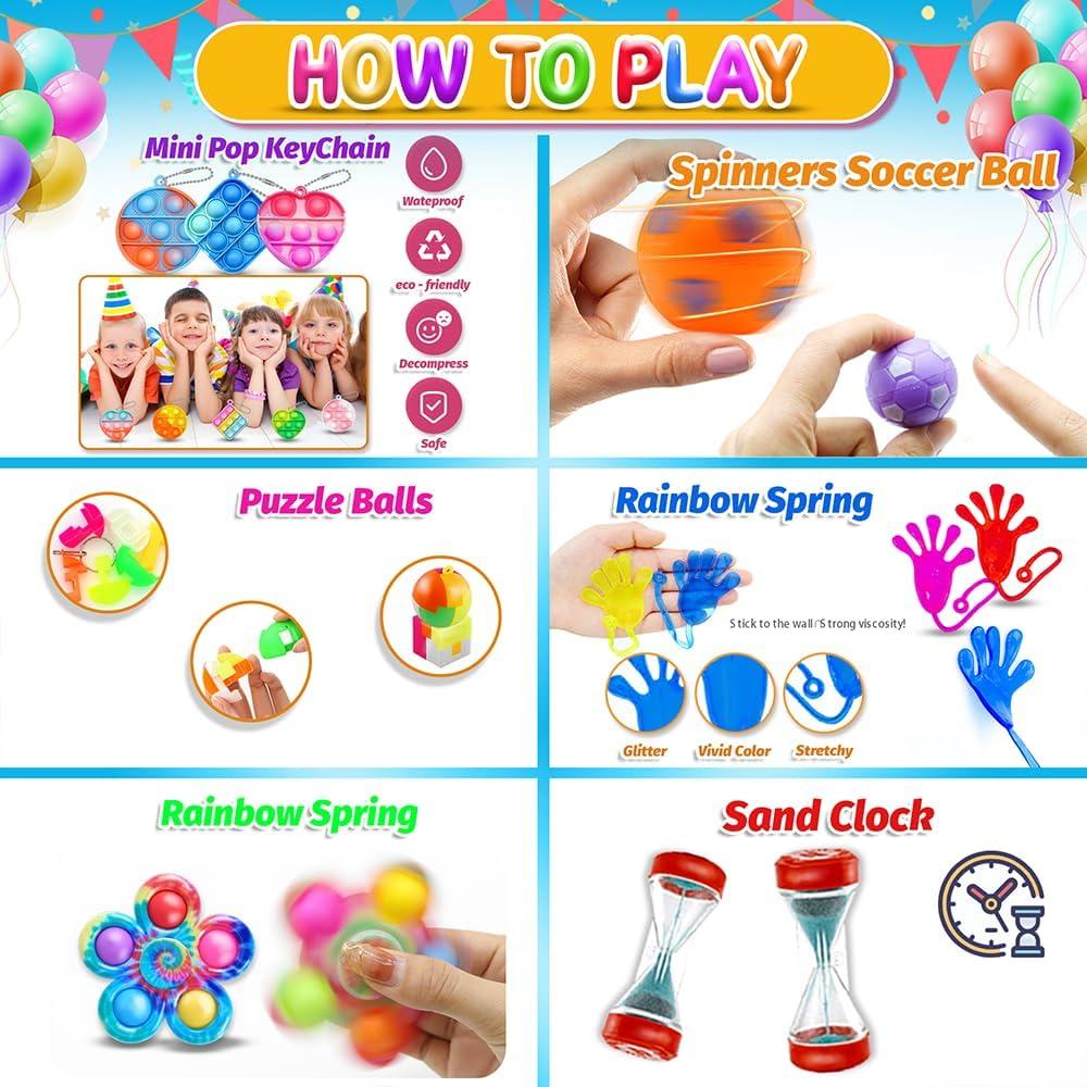 1000 Juguetes Antiestrés HOLILURE para Niños - Fiesta y Regalos