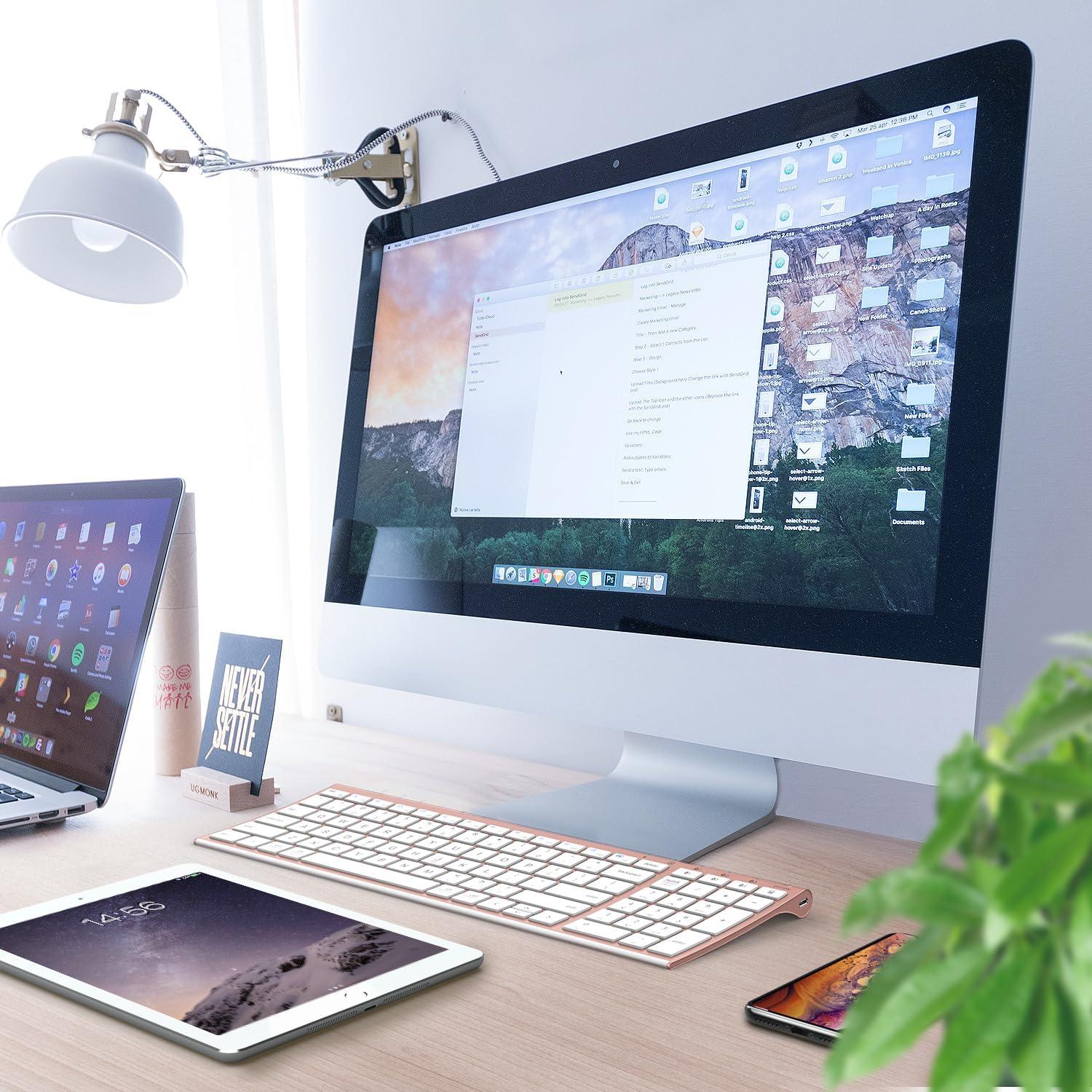 Teclado Bluetooth iClever BK10 Compacto Multi Dispositivo