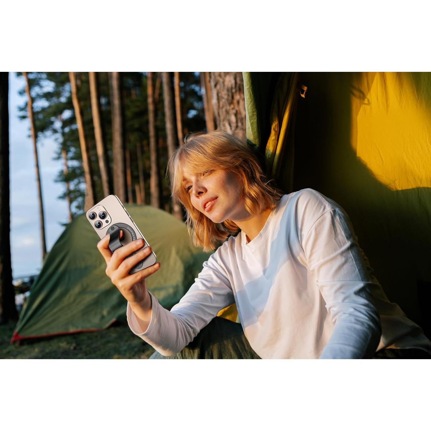 Soporte Magnético GripMate para iPhone 16/15/14/13/12 - Negro