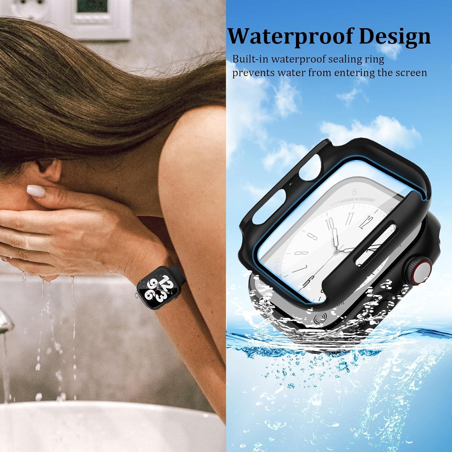 Paquete de 2 Fundas Impermeables QCKANLJ para Apple Watch 40mm