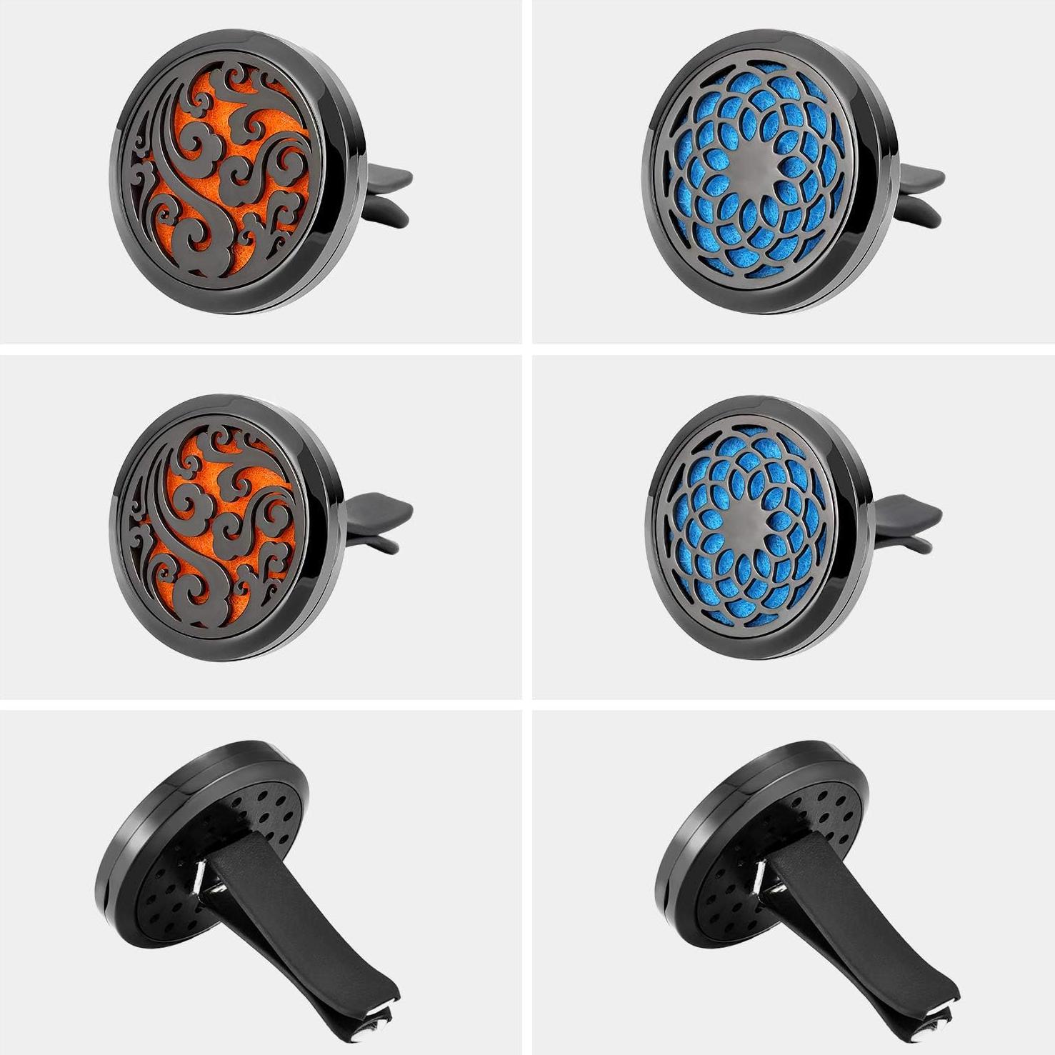 Difusor de Aceite Aromaterapia para Automóvil Tatuo 316L con 48 Almohadillas