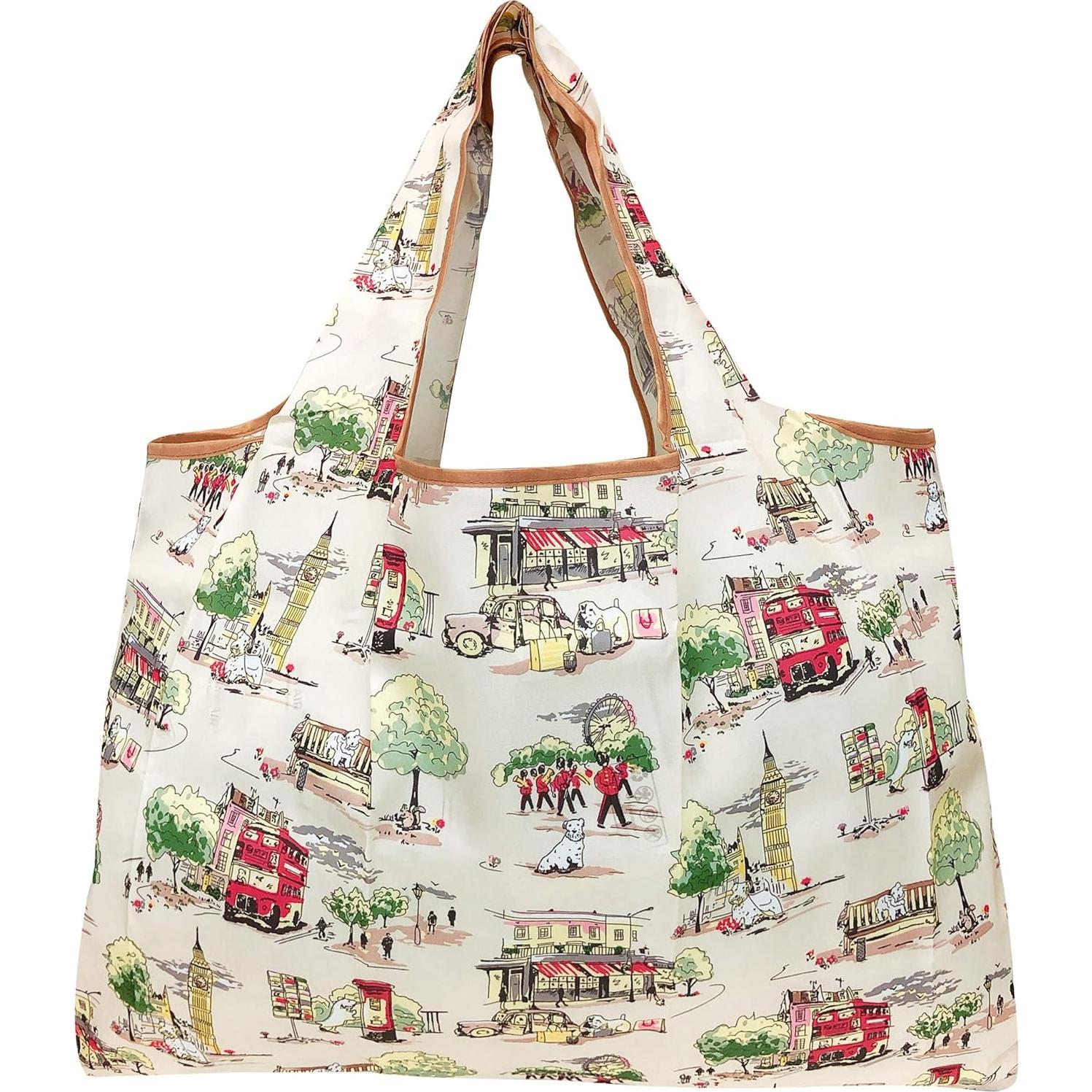 Bolsas de Compras Reutilizables Wrapables - Juego de 3 Grandes de Nylon