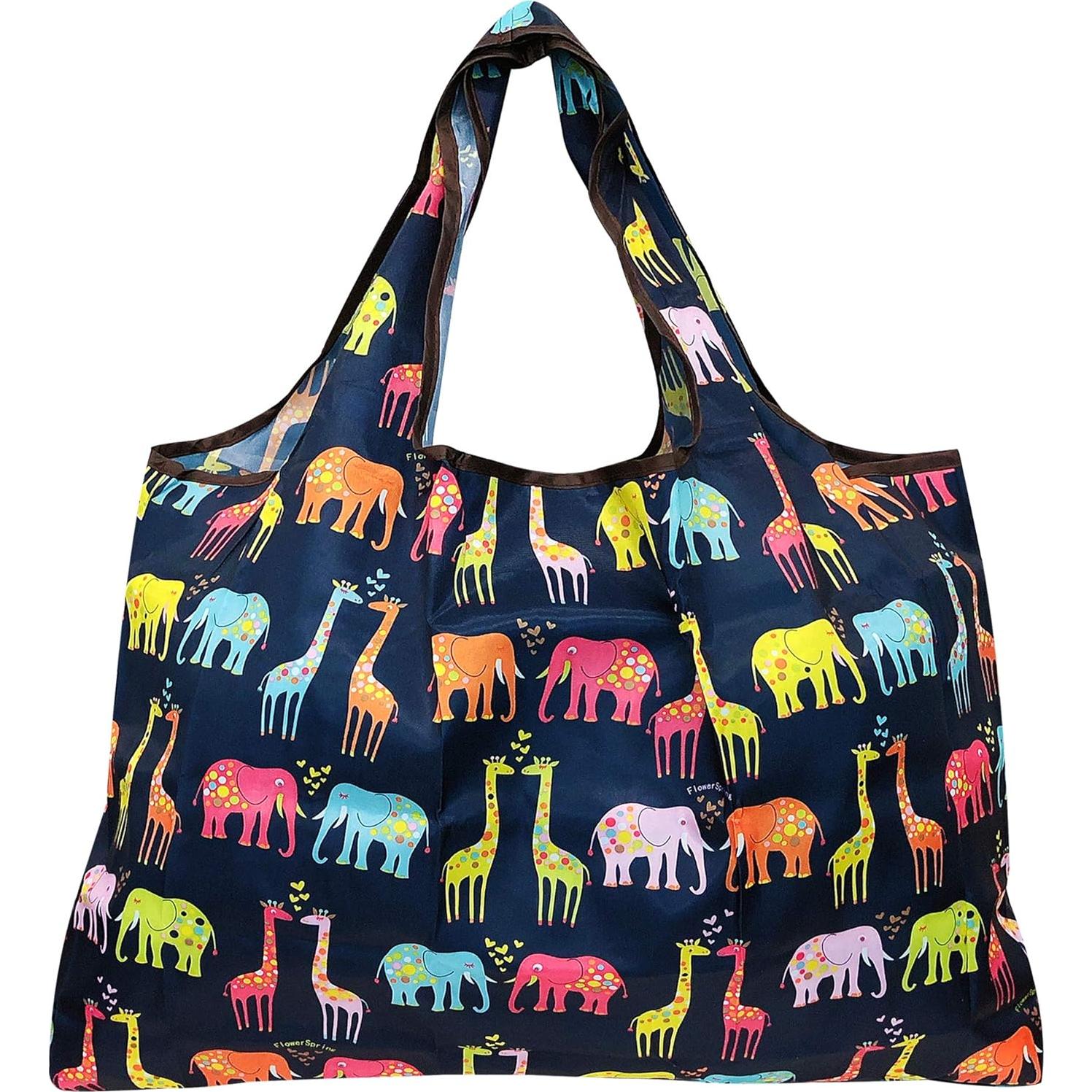 Bolsas de Compras Reutilizables Wrapables - Juego de 3 Grandes de Nylon