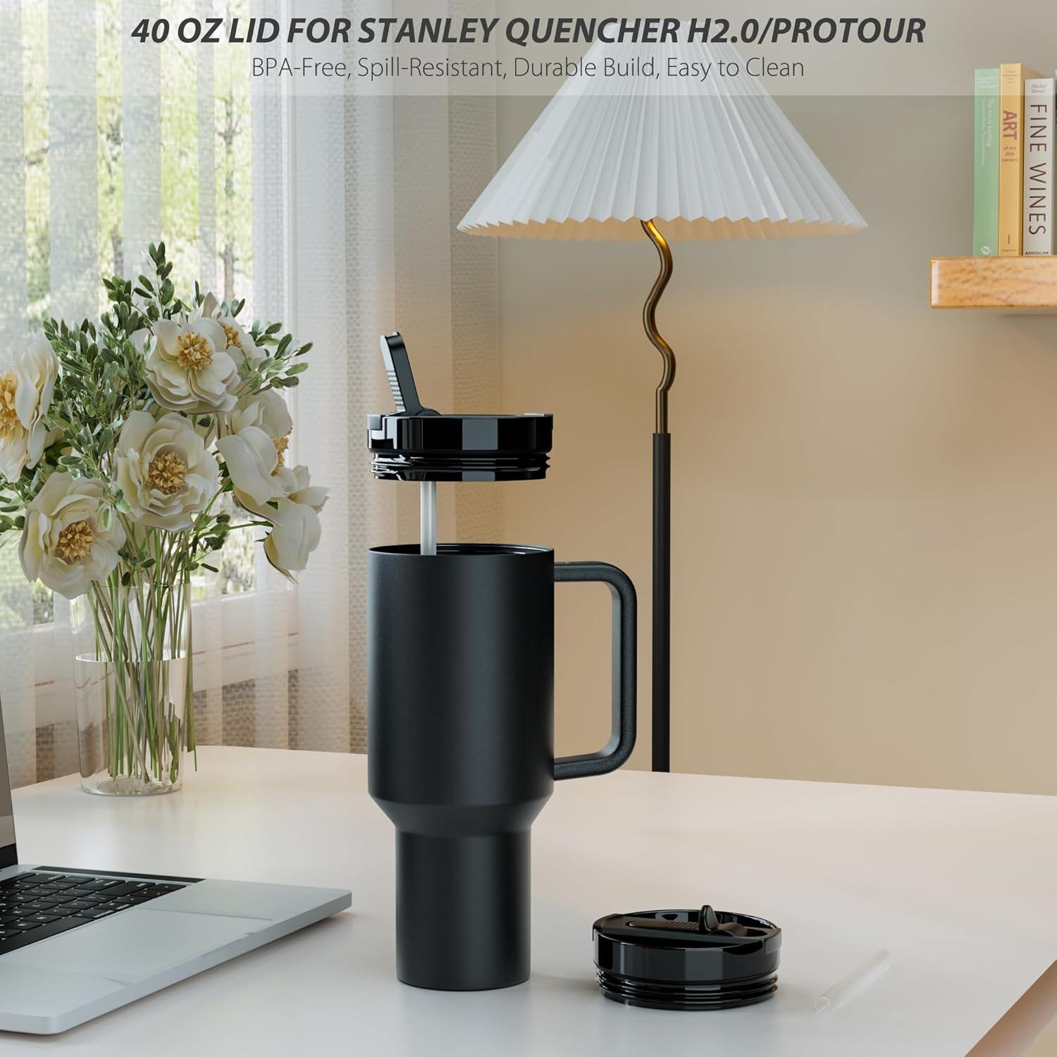 Paquete de 2 tapas CeleVista para taza Stanley 40 oz - A prueba de fugas