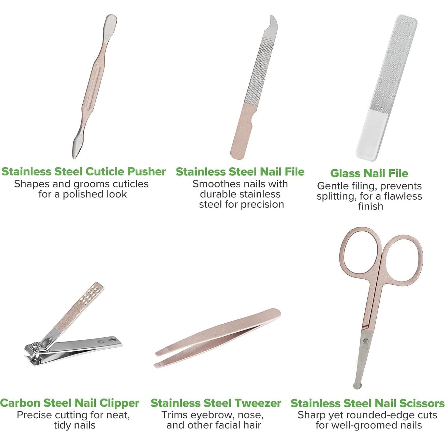 Cortauñas para Bebés Haakaa 6 en 1 con Estuche Verde