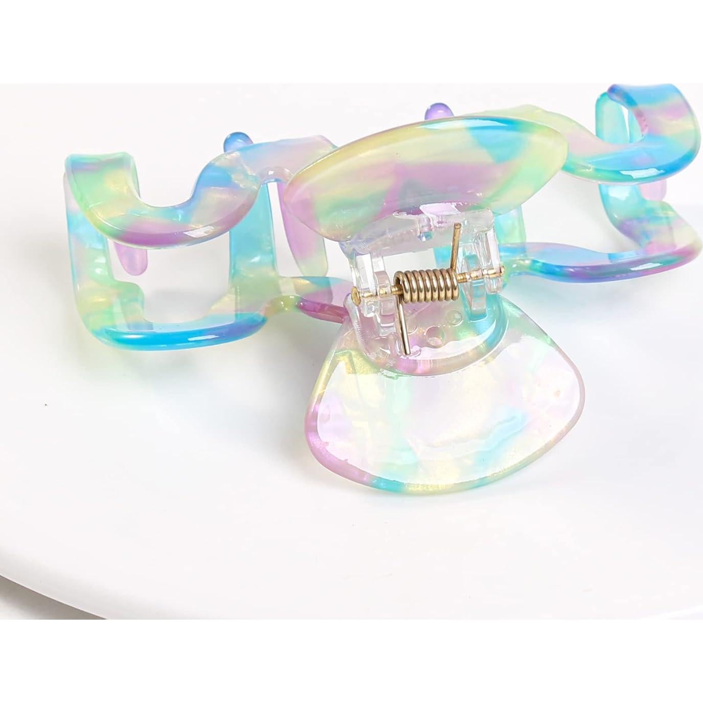 Pinzas para Cabello Multicolores Jayongnee - 5 Piezas Grandes