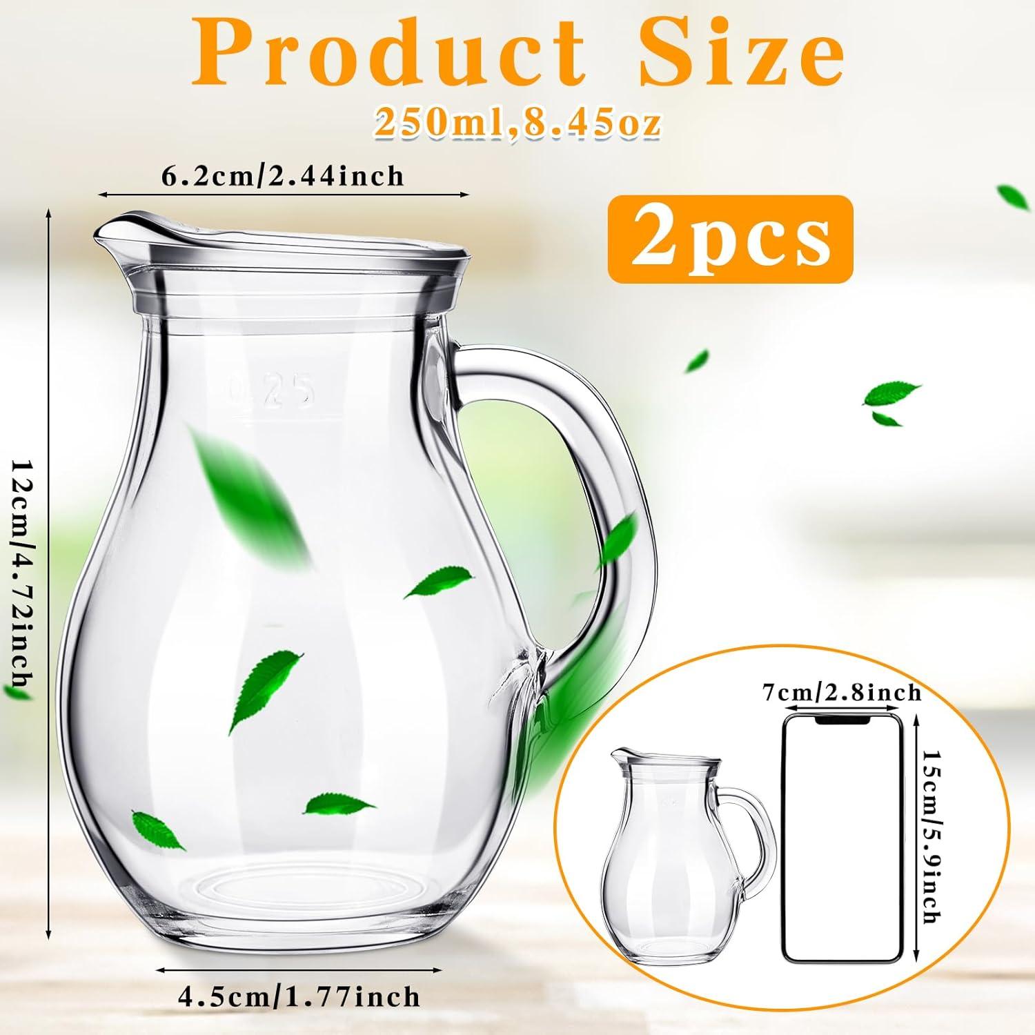 Jarra de Vidrio Leinuosen 250 ml con Pico y Mango Cómodo