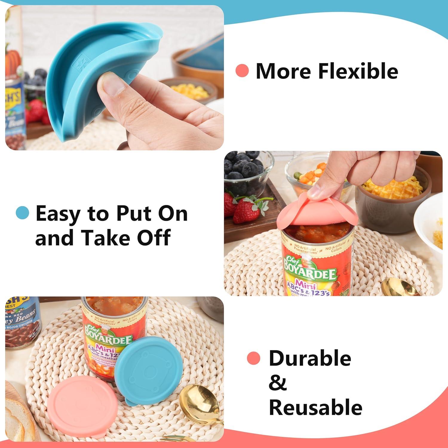 2 Tapas de Silicona para Latas de 3 Pulgadas Purekra