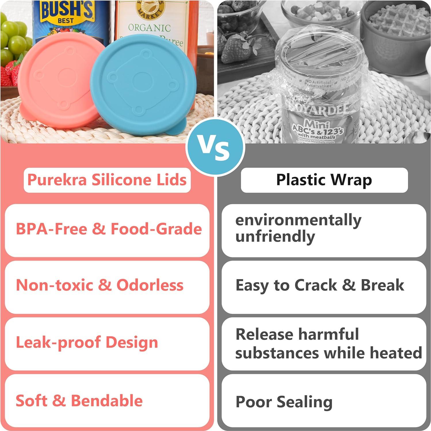 2 Tapas de Silicona para Latas de 3 Pulgadas Purekra