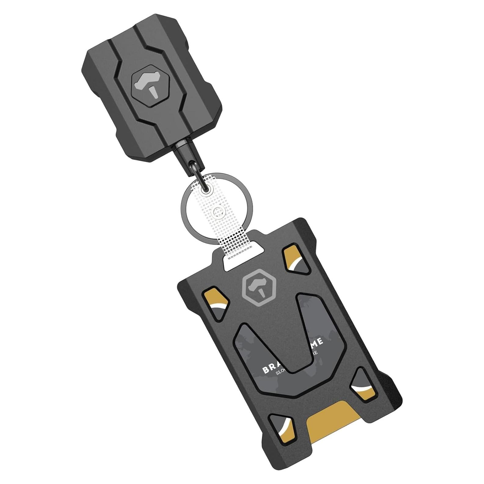 Soporte de Insignia Retráctil VYNCS con Clip de Cinturón 80 cm