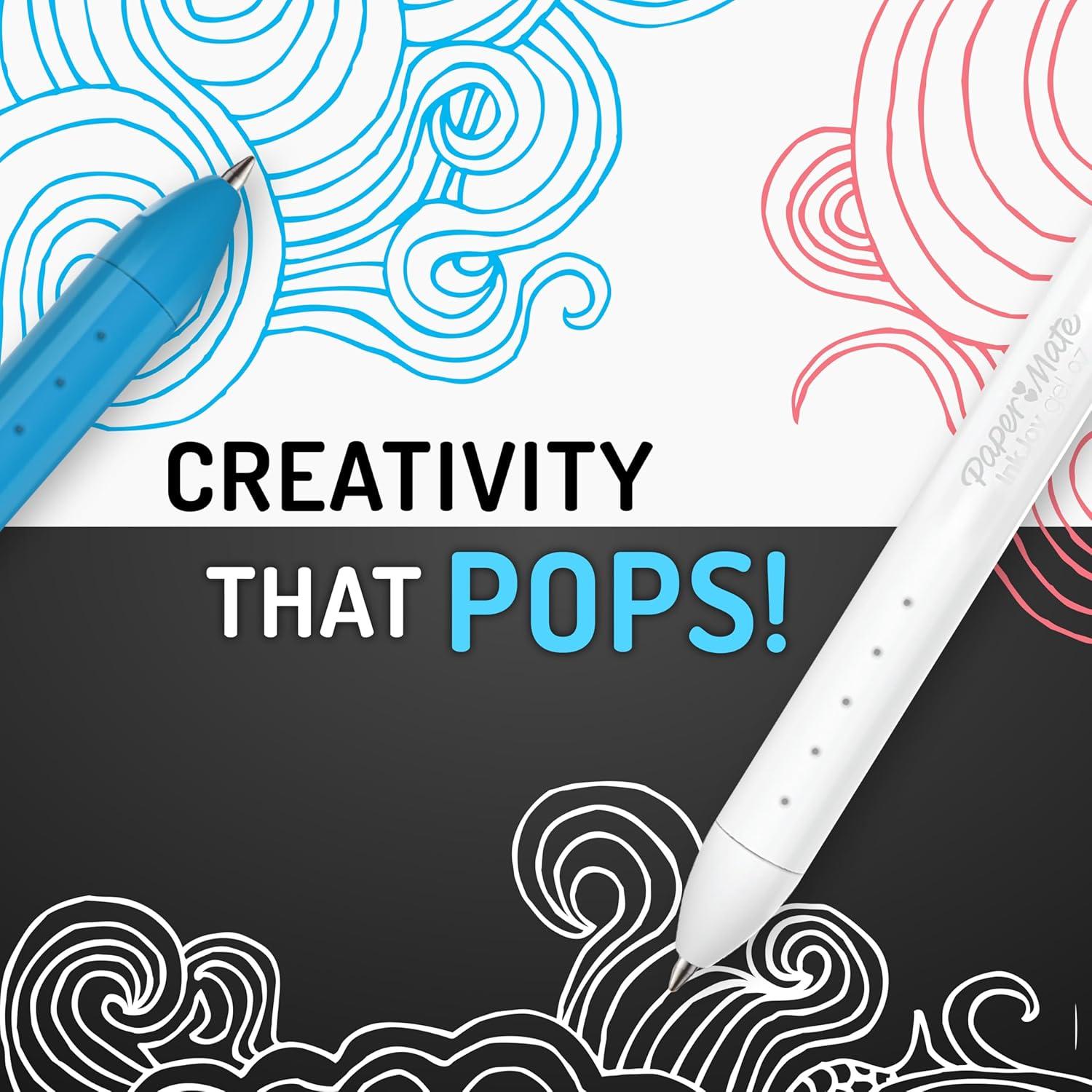 Bolígrafos de Gel Paper Mate InkJoy 6 Colores Punta Media 0.7mm