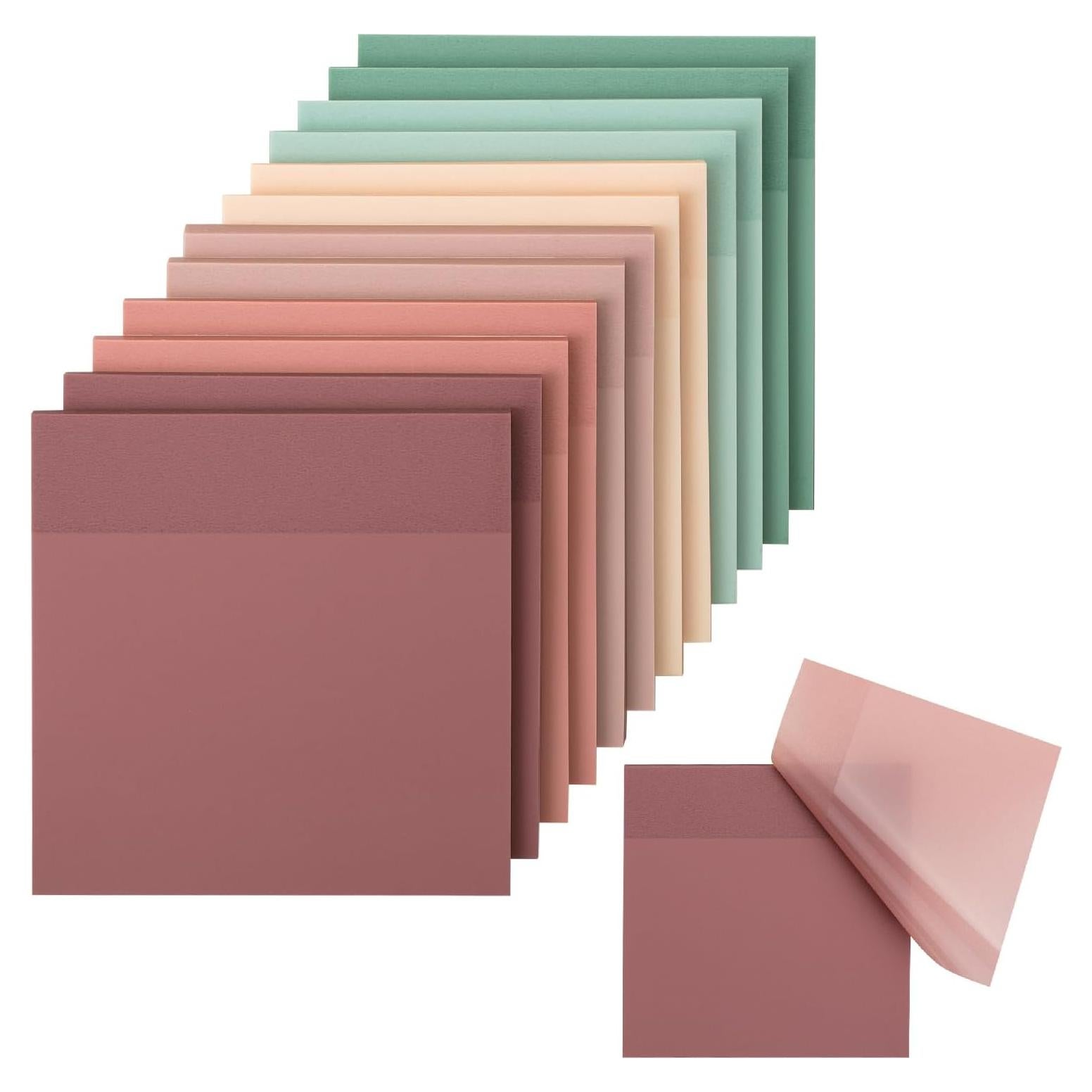 Notas Adhesivas Transparentes Mr. Pen Boho - Set 12 Bloc 600 Hojas