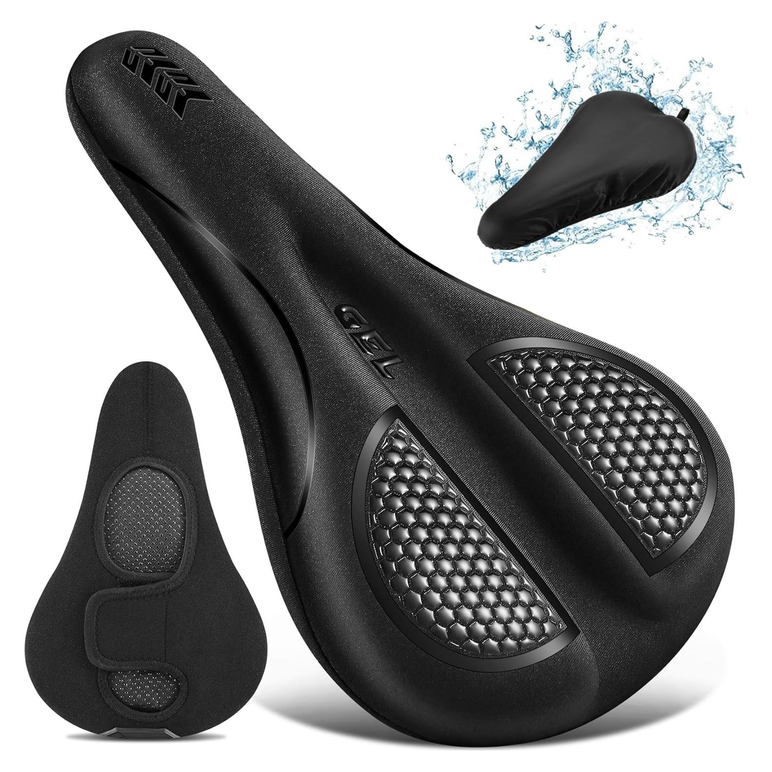 Funda de Asiento de Bicicleta HANZENMA Gel Negro 28.7x18cm