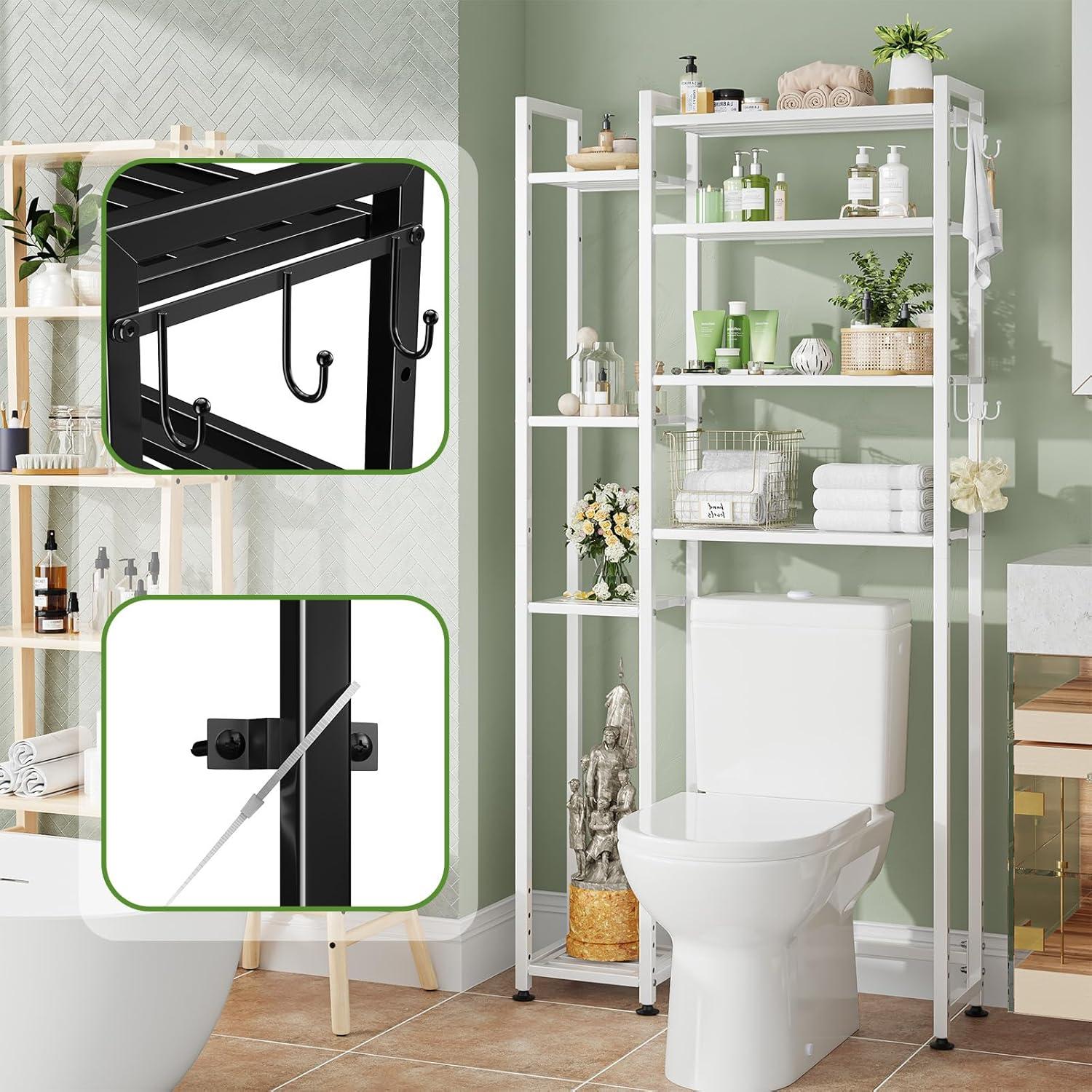 Estante de Almacenamiento sobre Inodoro Simple Trending 8 Niveles