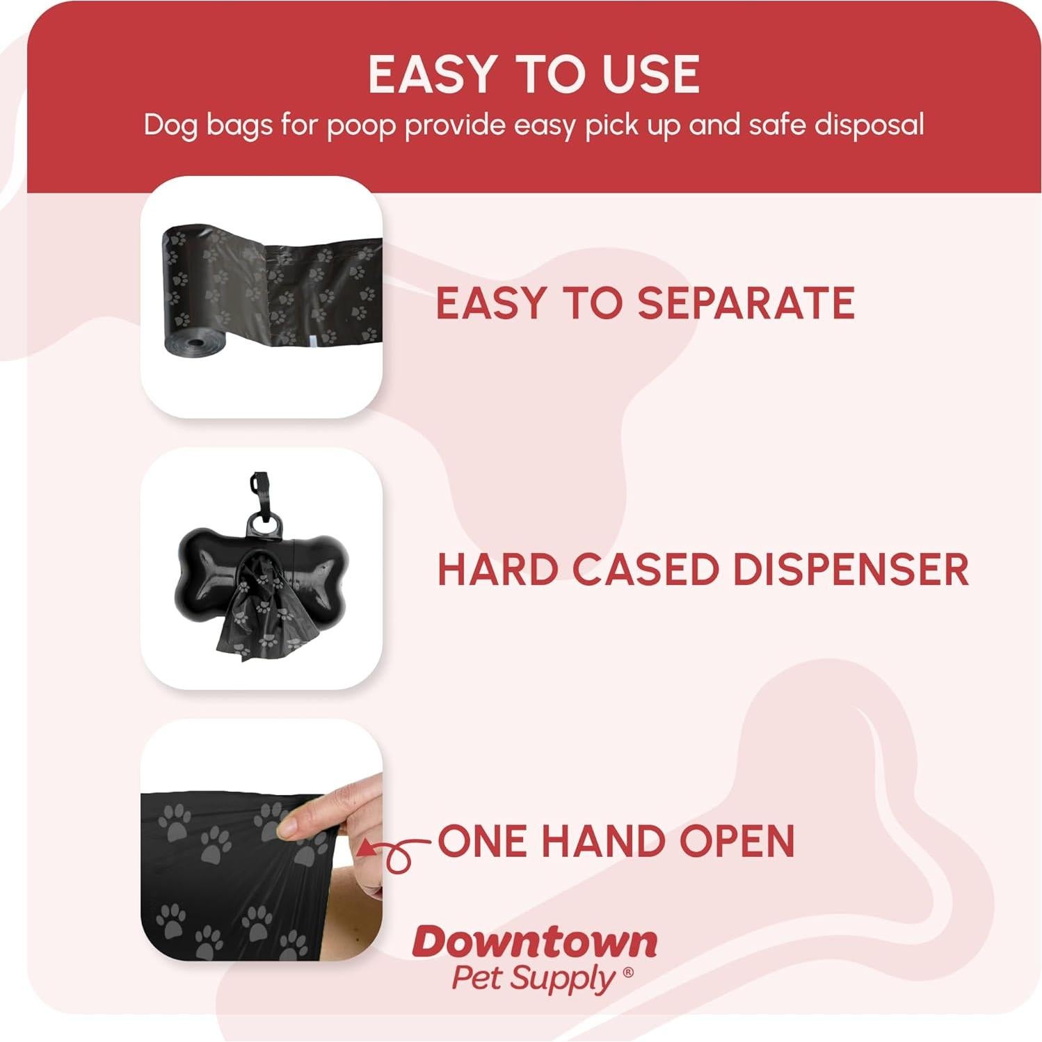 Bolsas de Desechos para Perros Downtown Pet Supply 180 Unidades